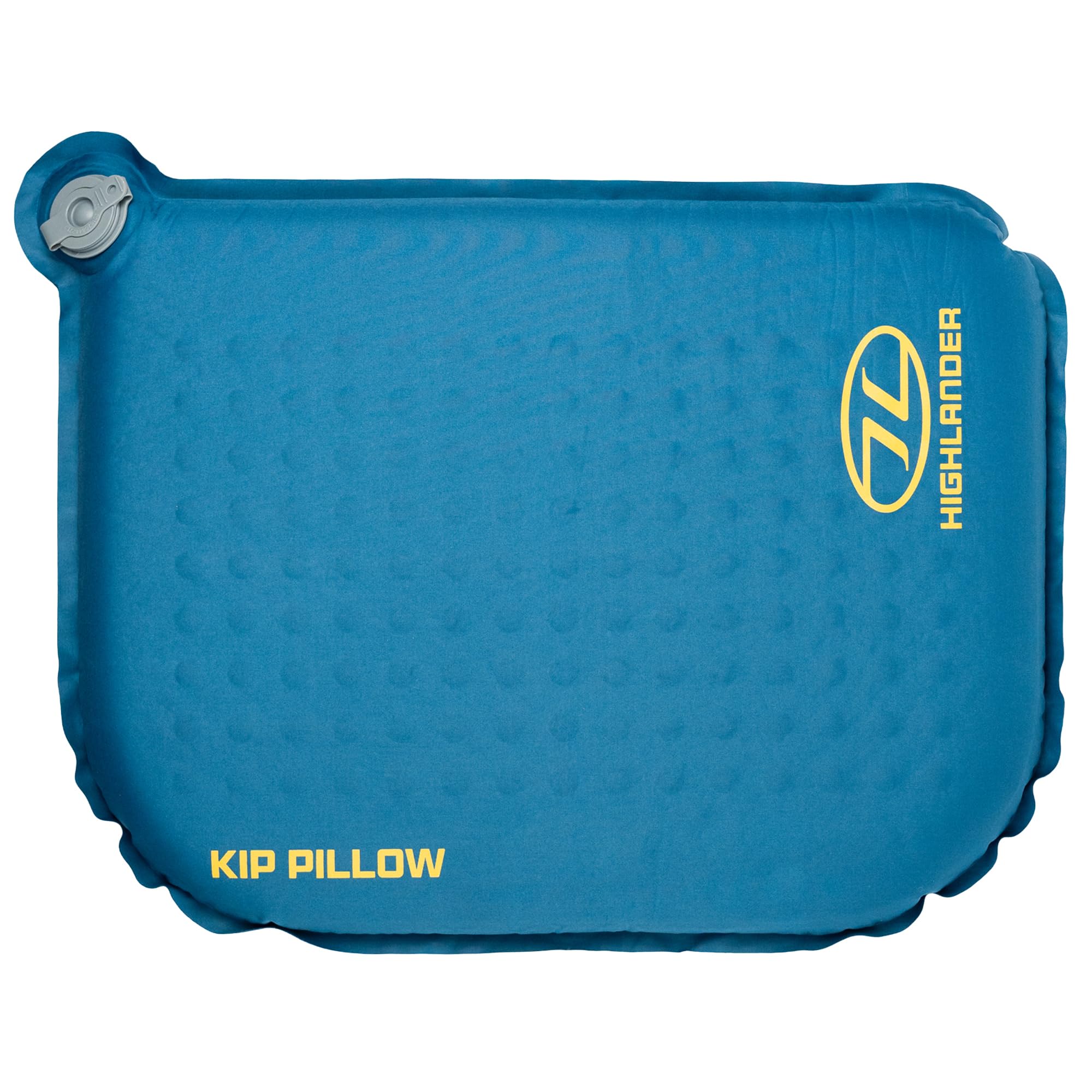 Highlander Deep Blue Kip Self-Inflating Camping Pillow - Lightweight 195G Compact Travel Pillow With Dual Layer Valve, Packs Into Its Stuff Sack For Ultimate Comfort On Wild Camps & Backpacking (Deep Blue)