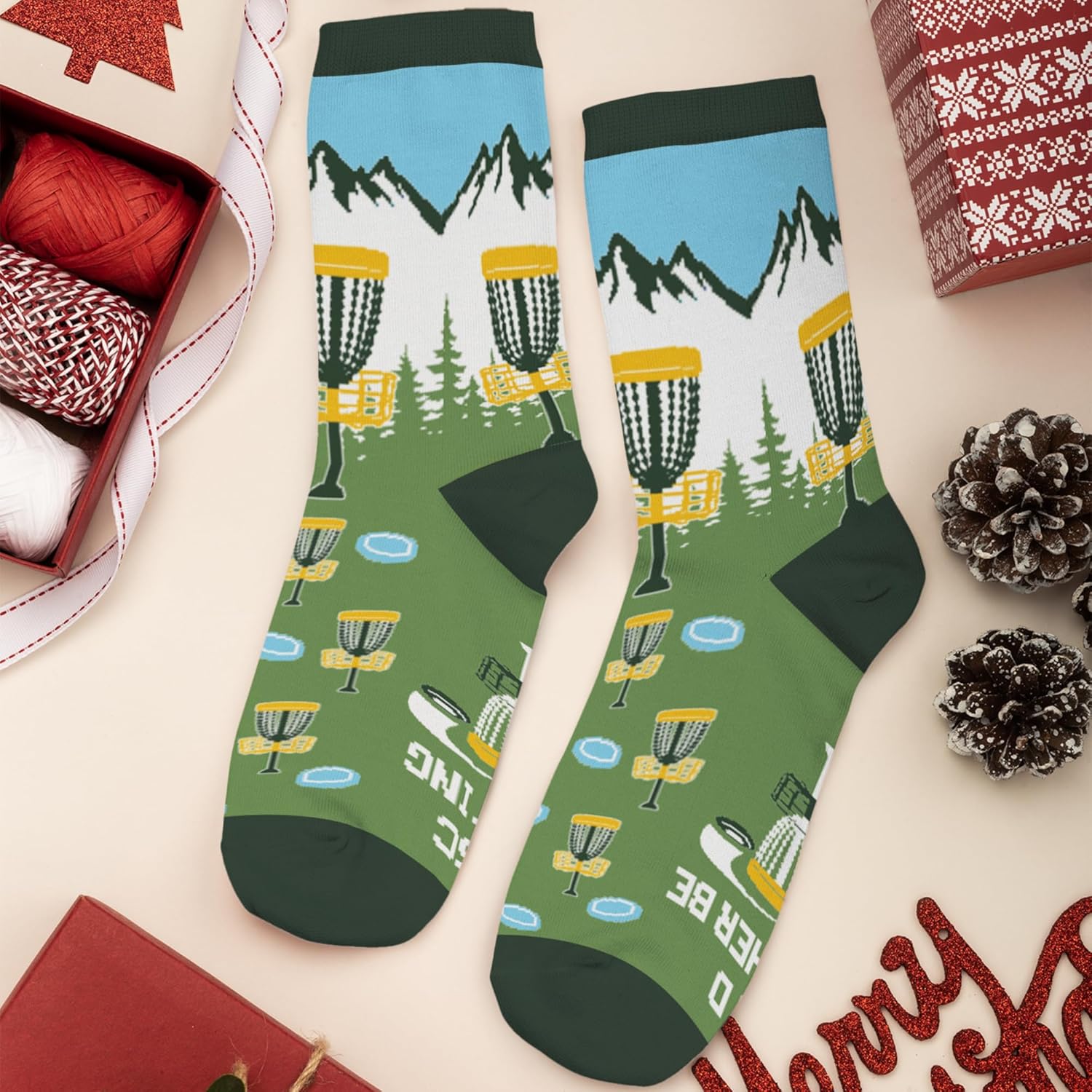 FOURSTUFF Ski, Cycling, Basketball, Golf, Pickleball, Softball, Volleyball, Wrestling, Soccer - Sports Socks for Women Men - Image 2