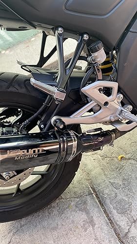 Amazon | ISTUNT オートバイ スリップオン ハーフエキゾーストシステム