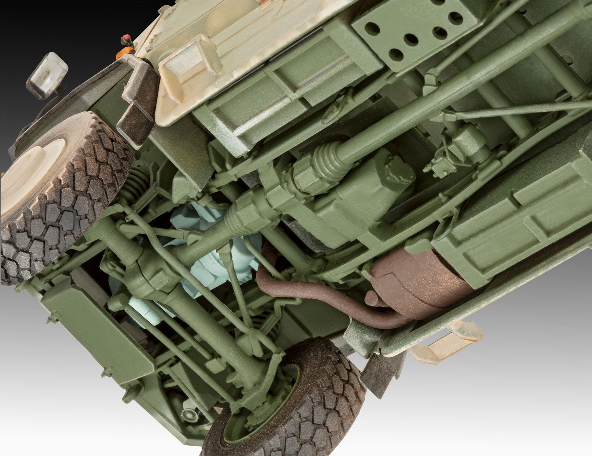 Revell 63370 - Set di modellini Dingo 2 GE A3.3 PatSi in scala 1:35, in plastica, con accessori