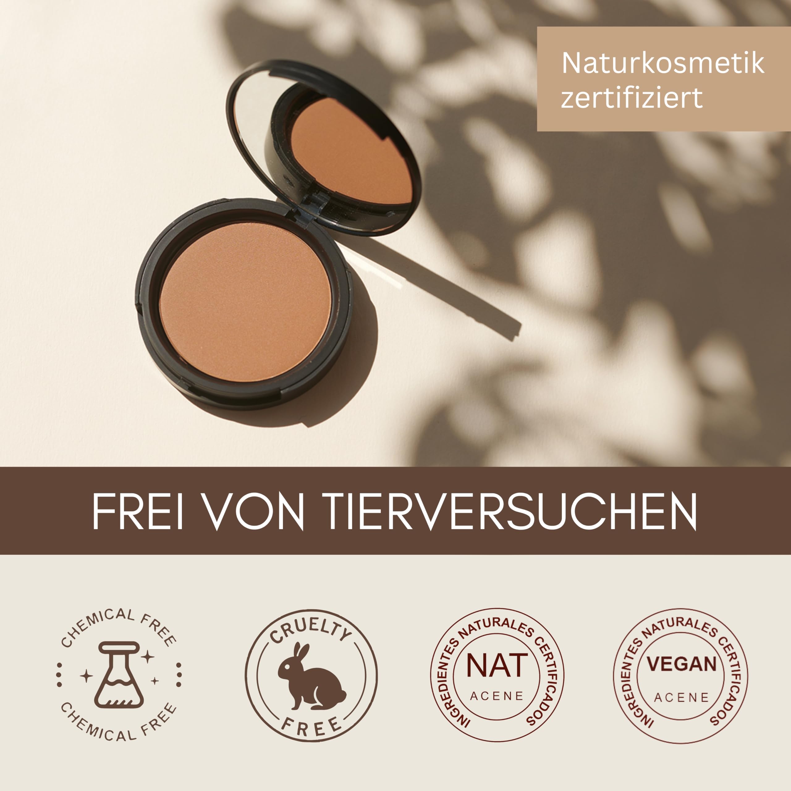 Thats me organic Bio Bronzing Powder "Sunny Kiss" – Vegan, ohne Tierversuche – Natürliche Bräune & gesunder Glow – Perfekt für alle Hauttöne – Contouring Puder