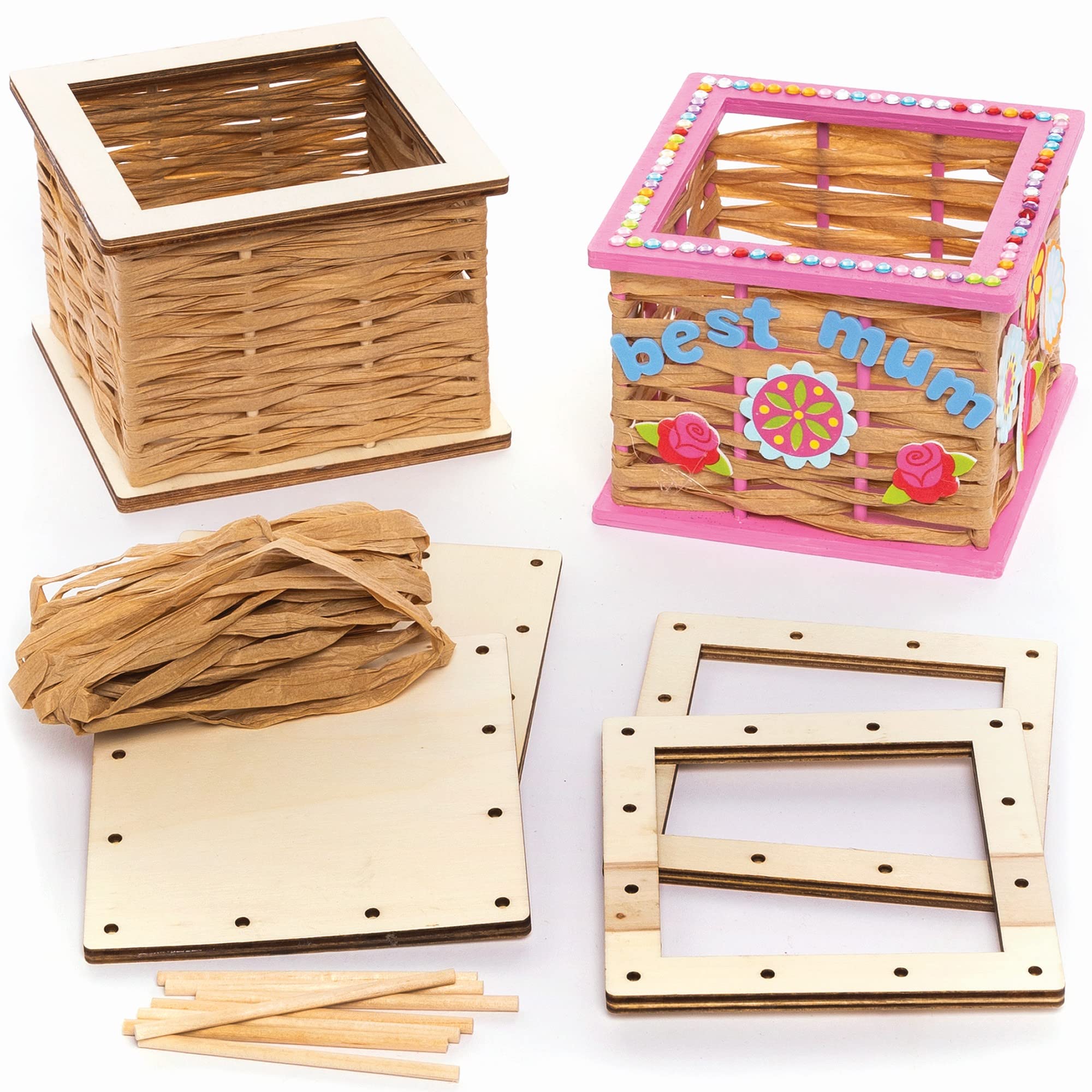 Baker Ross Boites en Bois en forme de Cœur - Lot de 3, Loisirs Creatifs Enfants en Bois pour la Saint Valentin (FC431 Baker Ross Boites en Bois en forme de Cœur - Lot de 3, Loisirs Creatifs Enfants en Bois pour la Saint Valentin (FC431