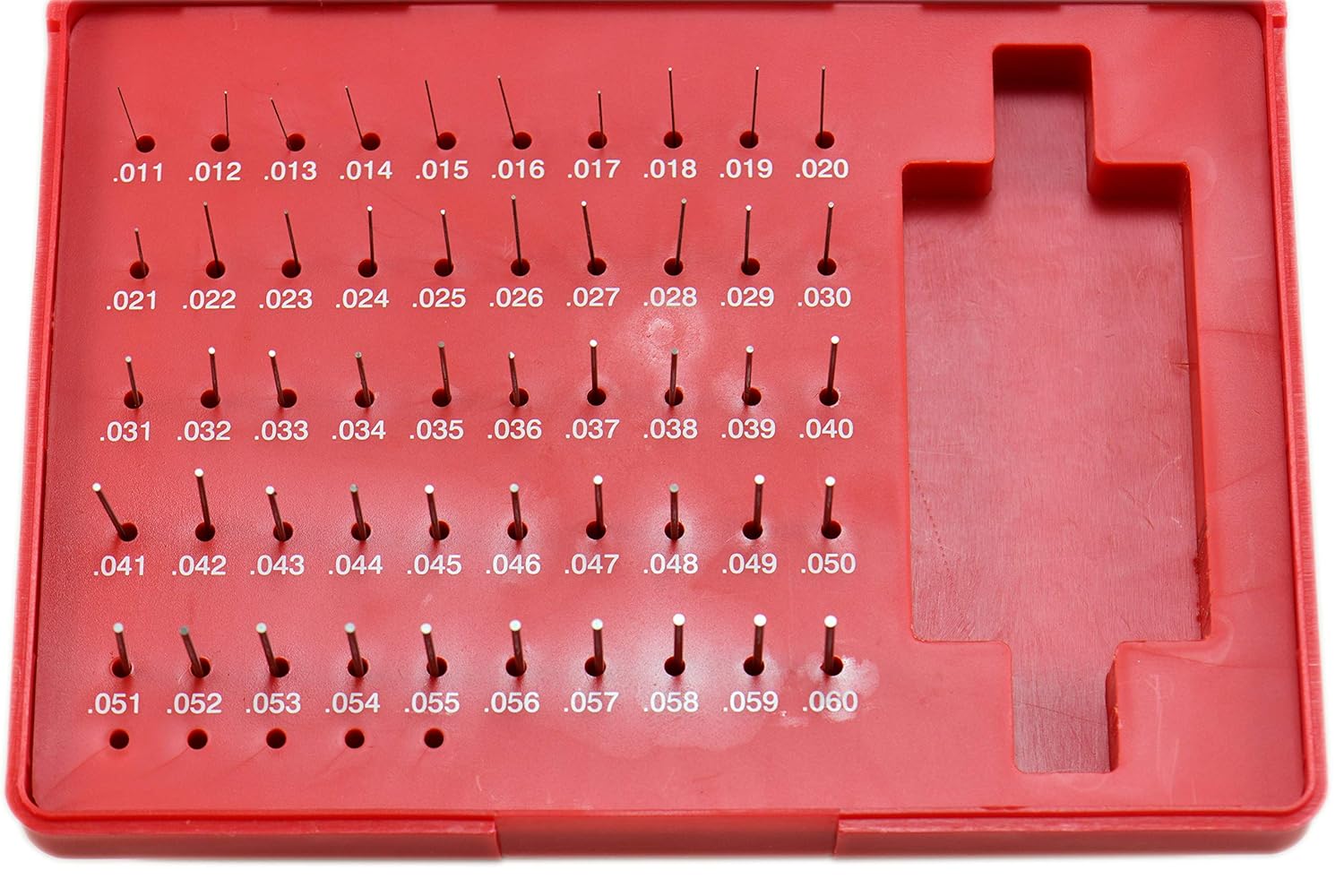 Shars 0.501-0.625" 125 PCS Class ZZ Steel Pin Gage Set Minus 303-4507M3 R