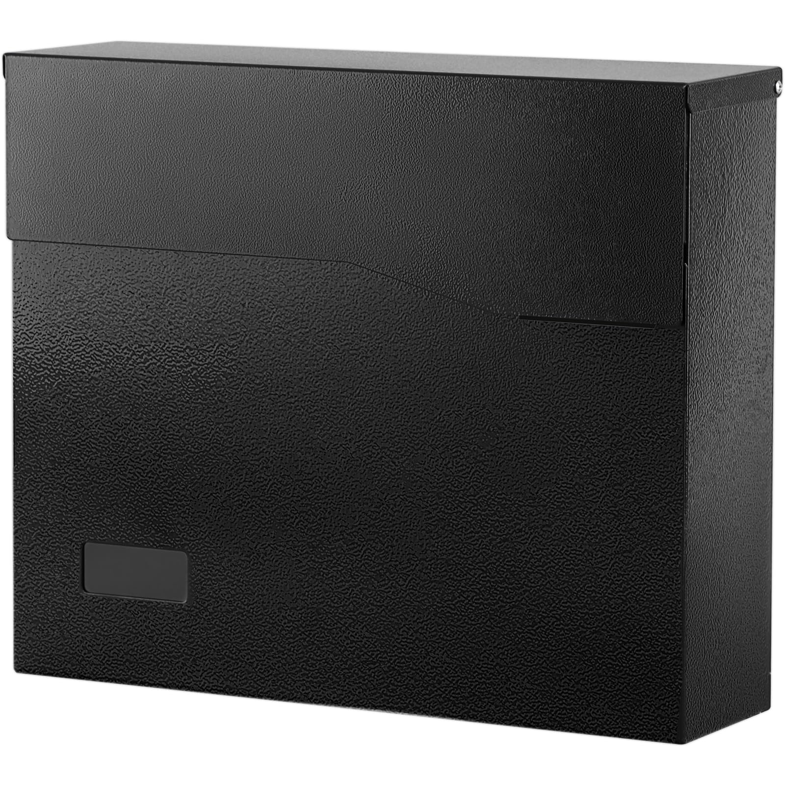 xydled Large Wall Mount Mailboxes for Outside,Hanging Metal Mail Box, Black