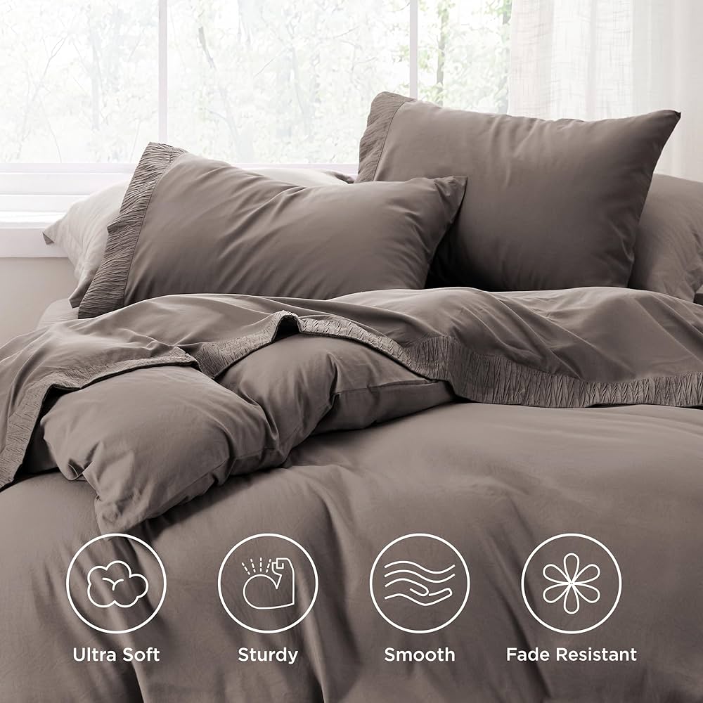 ◆フィスバ◆シーツ◆184×284cm◆グレー◆L-2506WE10◆ Amazon.com: Bedsure Deep Pocket Queen Sheets Set - Fits