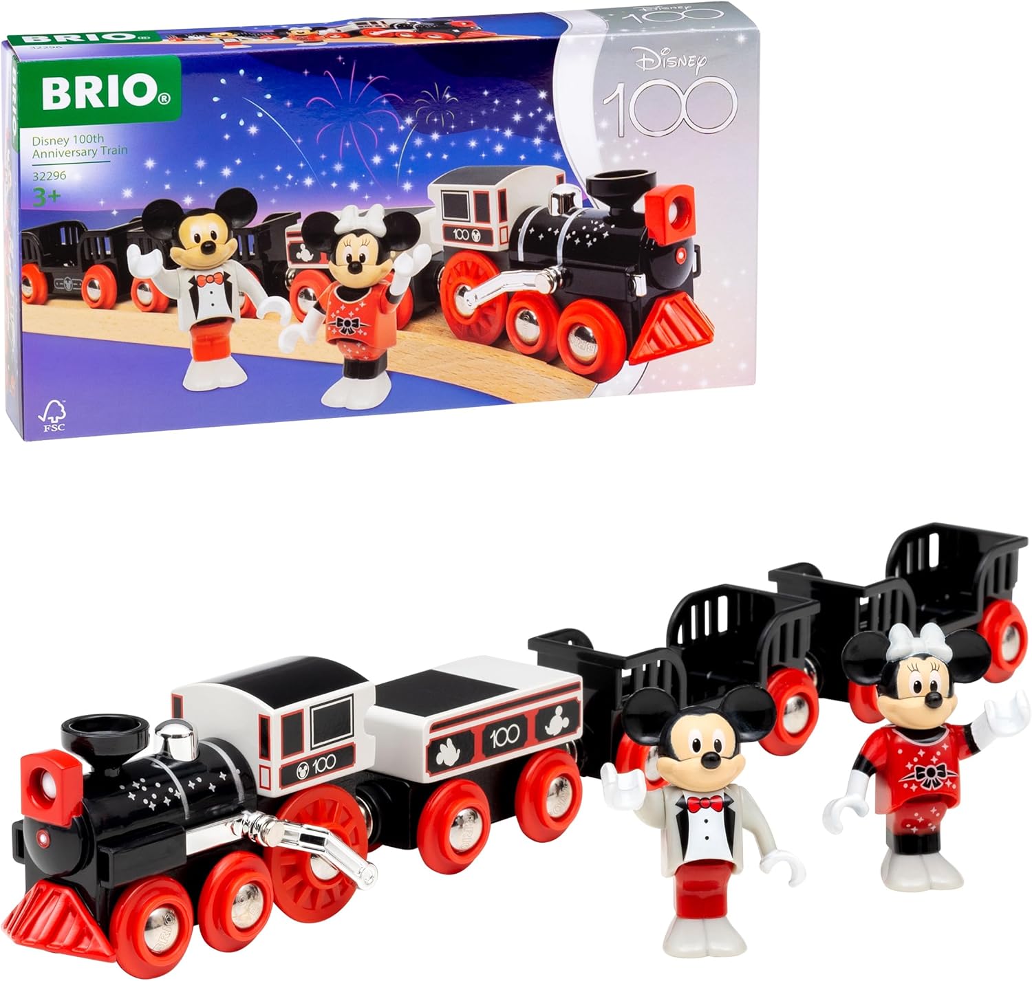 BRIO 32296 - 100 Jahre Disney Jubiläums-Zug: Amazon.de: Spielzeug