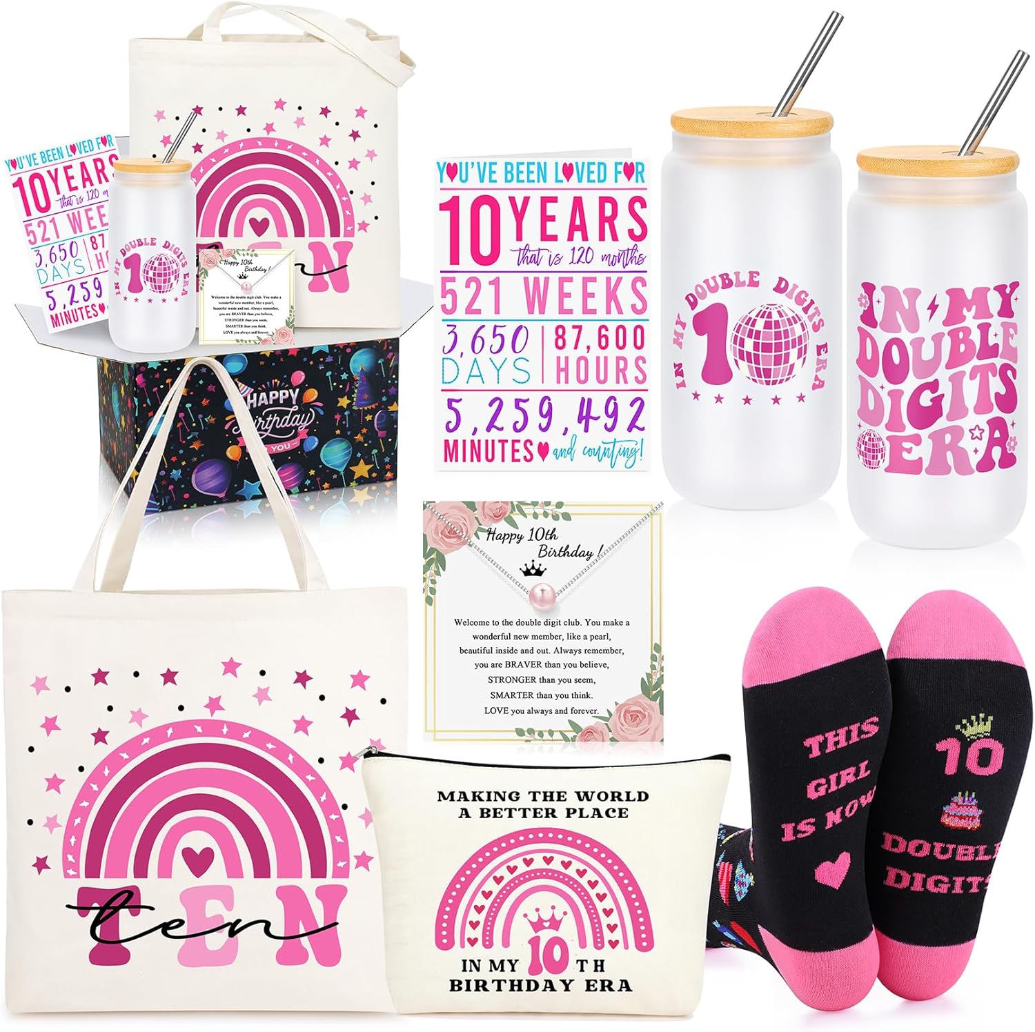 Gifts for 10 Year Old Beautiful Teen Girl, 10 Year Old Beautiful Teen Girl Birthday Gifts, 10th Birthday Decorations Popular Present 10th Birthday Gifts