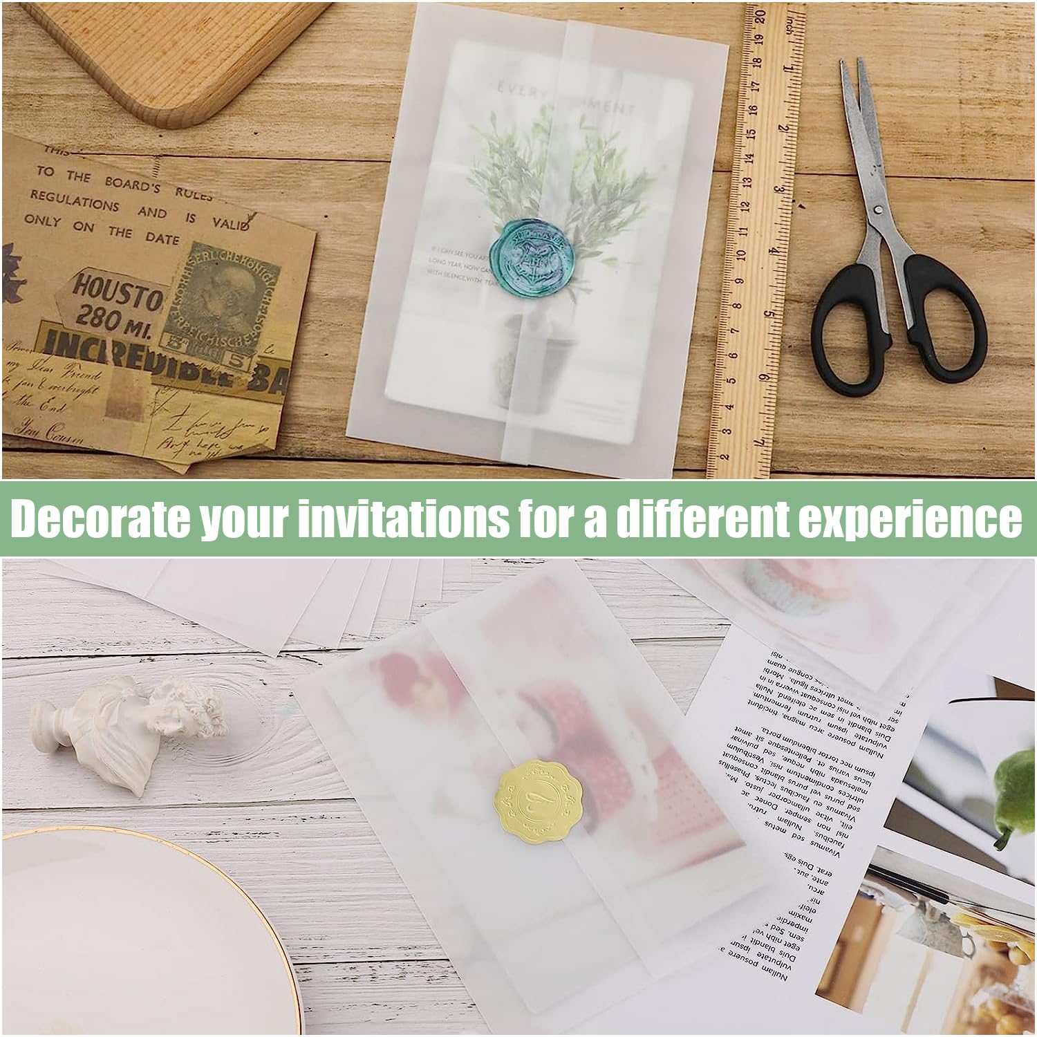 Sous Chemise Papier A4 Lot De 60 Cartes Pliantes Vierges C6 Avec Enveloppes Kraft - Pour Invitations Et Correspondance Papier Correspondance écologique