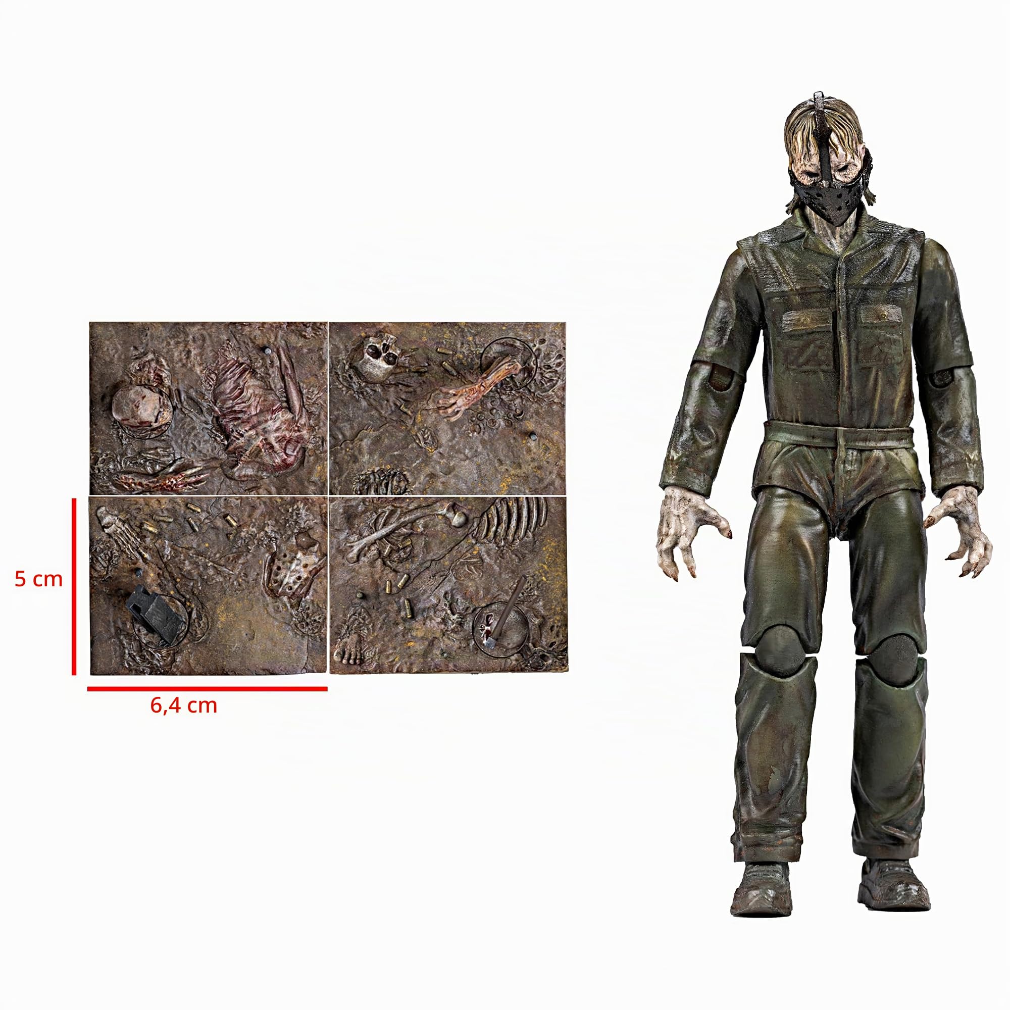 TOYVERSE HIYA Figura de acción, Exquisita Mini Series, Walking Dead Daryl Dixon Black-Eyed Zombie, Articulaciones Móviles Modelo de Personaje, 15 Años y Más