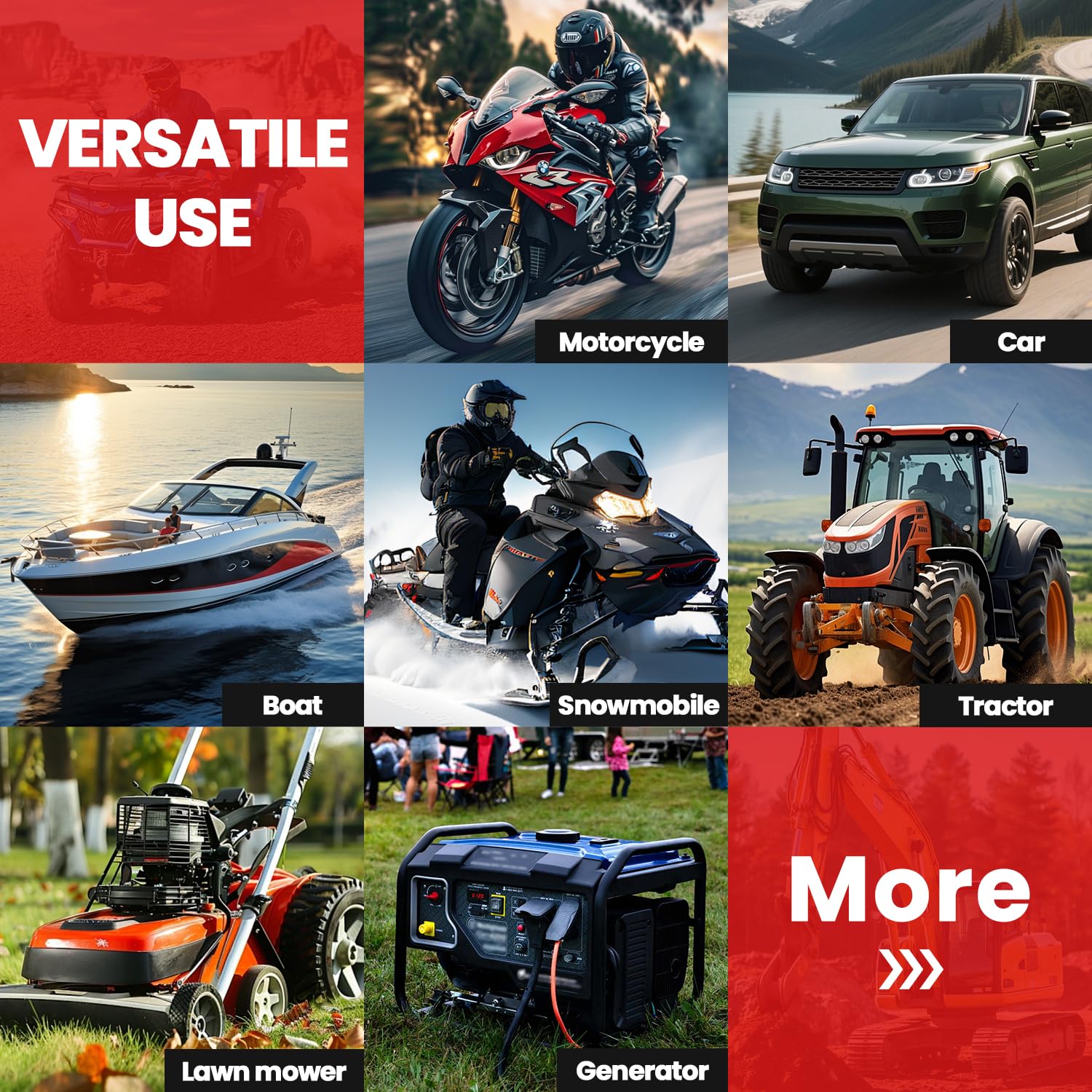 VEECAP Automatic Electric Fuel Transfer Pump with Auto-Stop, 3.8GPM & 51" Hose & 4 Size Adapters Gas Can Pump with Leak Protection for Gasoline, Diesel, Kerosene, Gifts for Men Dad Him - 2nd Gen Black