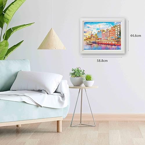 Miniatura 2 de Pintoo Rompecabezas de 1200 piezas para adultos, Dominic Davison, Tarde en Ámsterdam, hermoso rompecabezas de plástico para decoración del hogar,