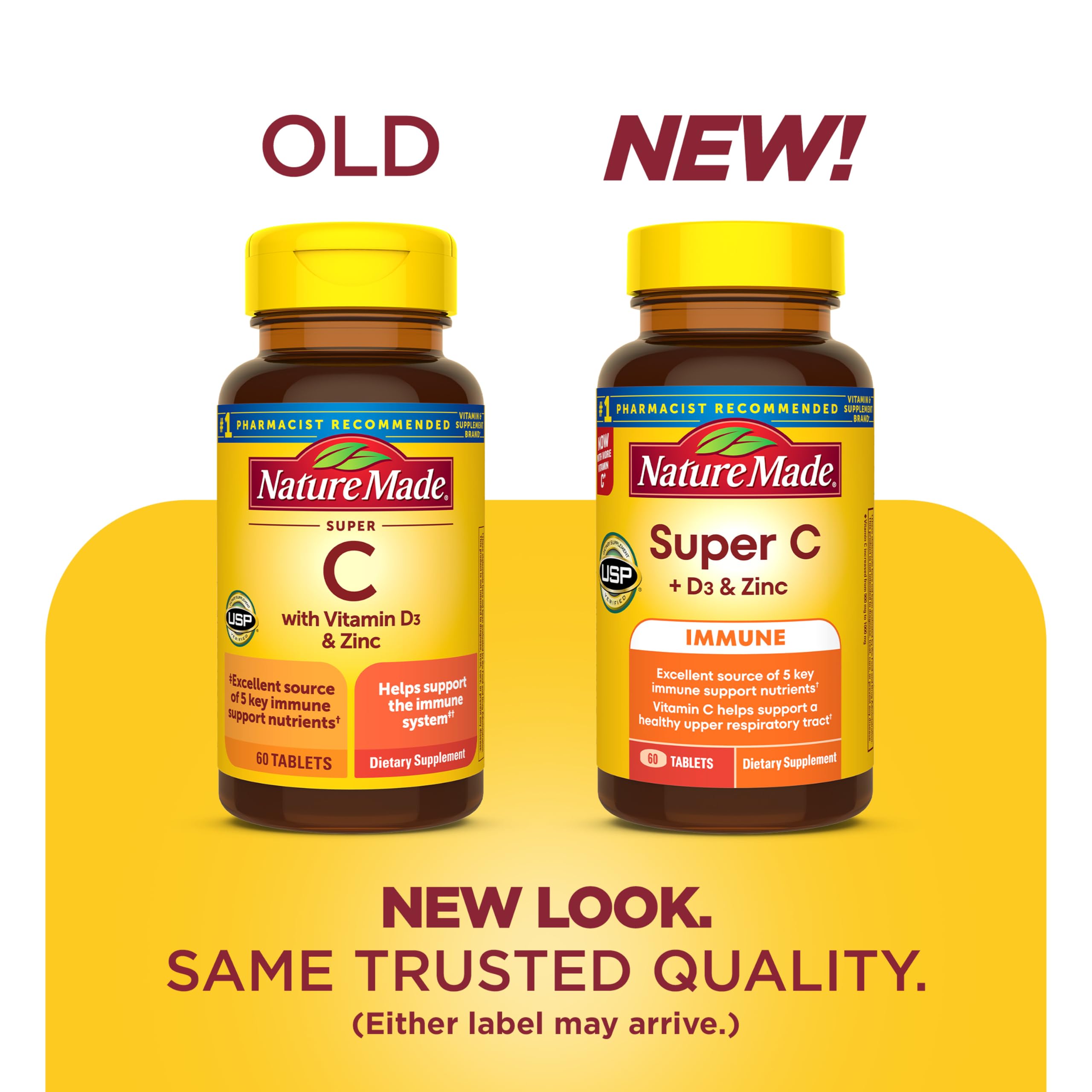 Nature Made Super C Tablets with Vitamin D3 and Zinc, 60 Tablets — Amazon image 2