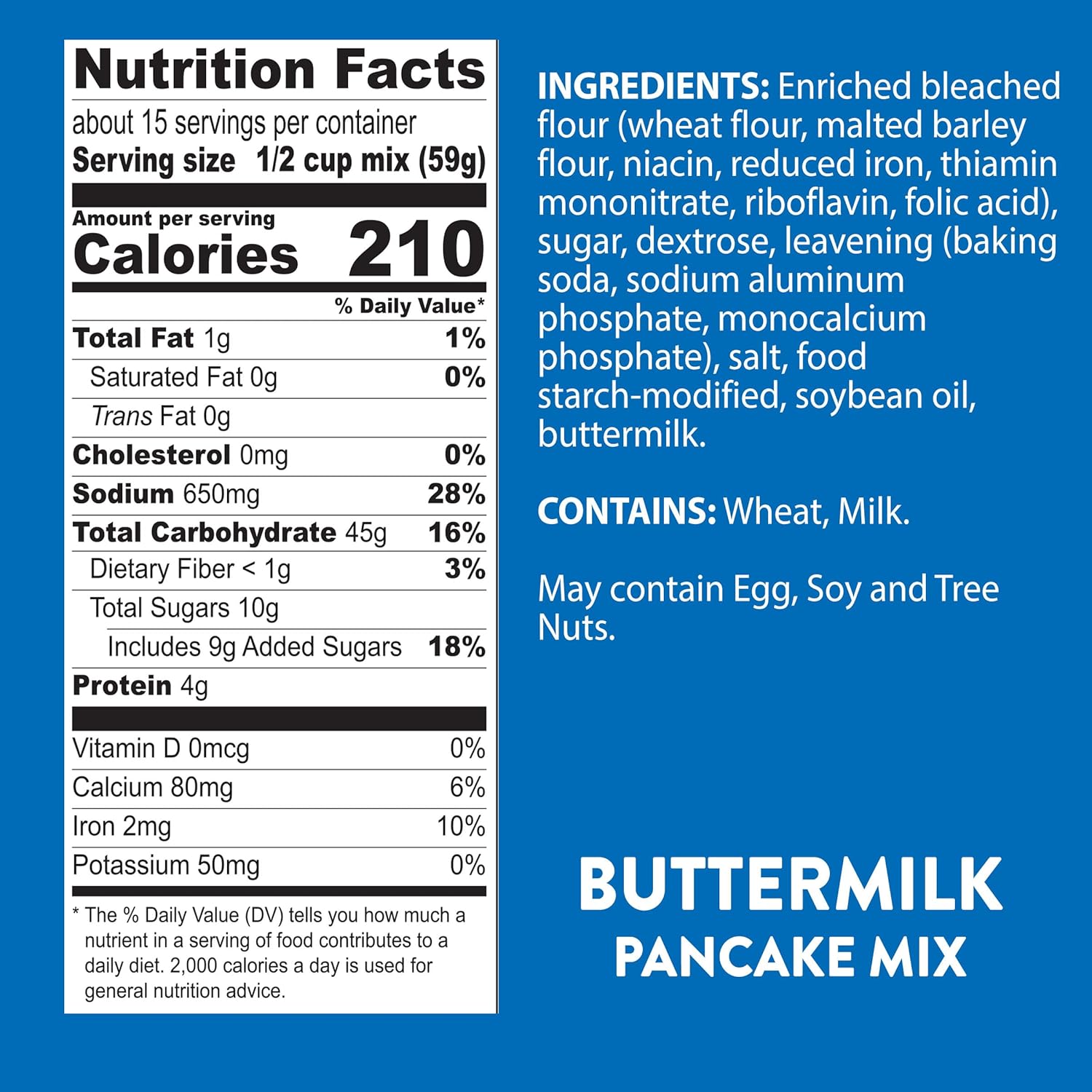 Krusteaz Light and Fluffy Buttermilk Complete Pancake Mix, Waffle and Pancake Mix, Just Add Water, 32 oz Box (Pack of 8)