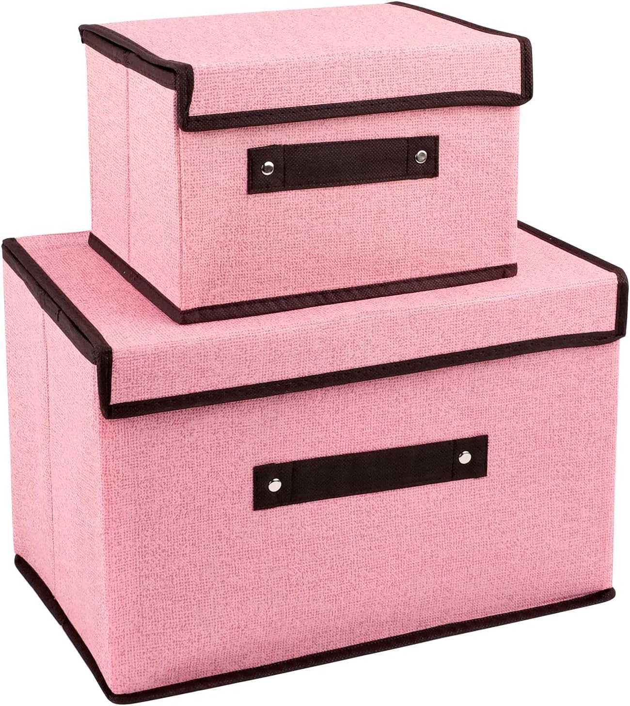 WleCrtl Storage Boxes with Lid, Foldable Clothing Storage Basket case