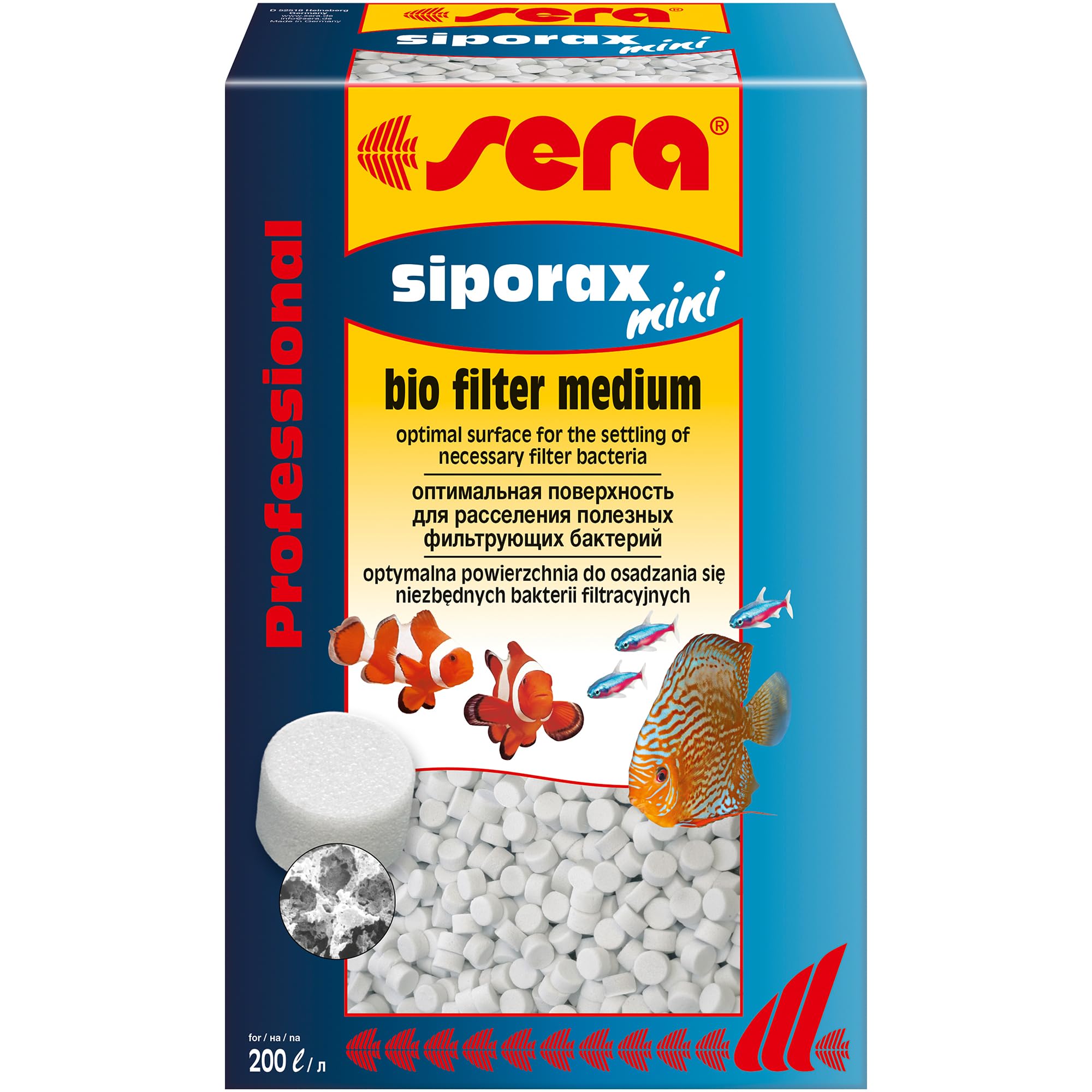 Sera - 0685 Siporax Mini - Materiau filtrant professionnel haute performance, en particulier pour les petits aquariums 270 g