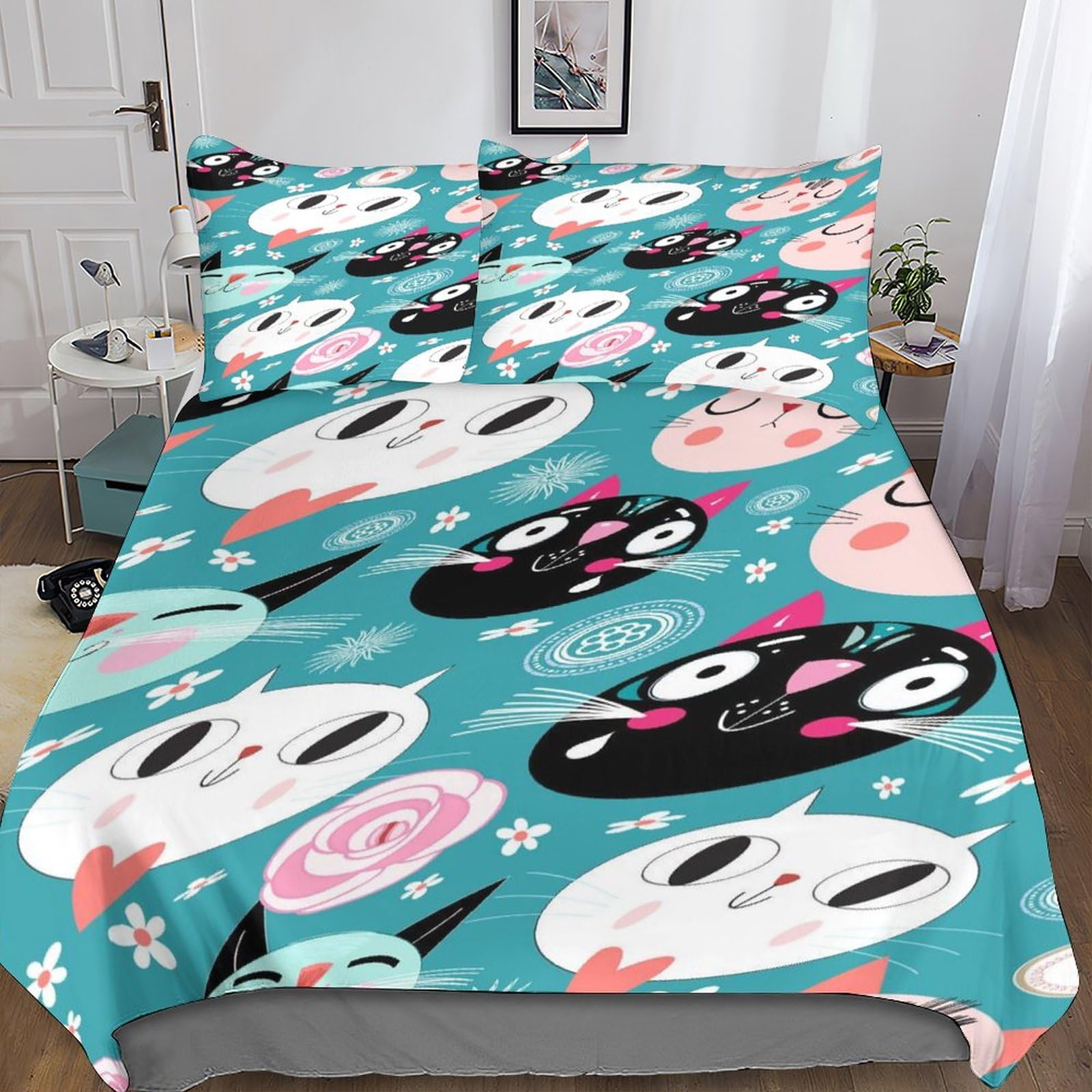 Housse de couette cats pour éliminer la transpiration nocturne avec microfibre 3D