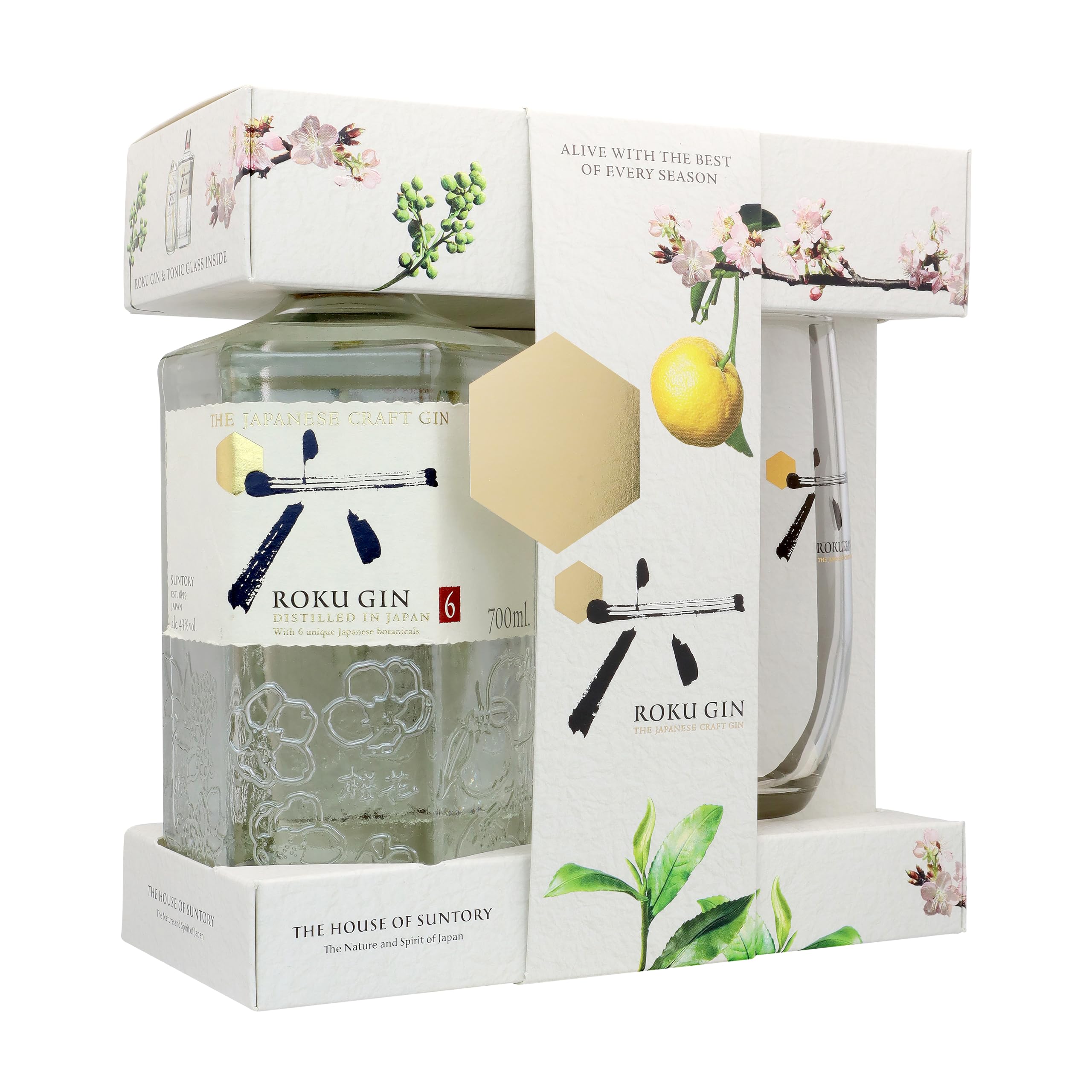 Roku Gin The Japanese Craft Gin 43% Vol. 0,7l