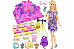 Barbie Camping Set: 18-Piece Accessories for Outdoor Adventures