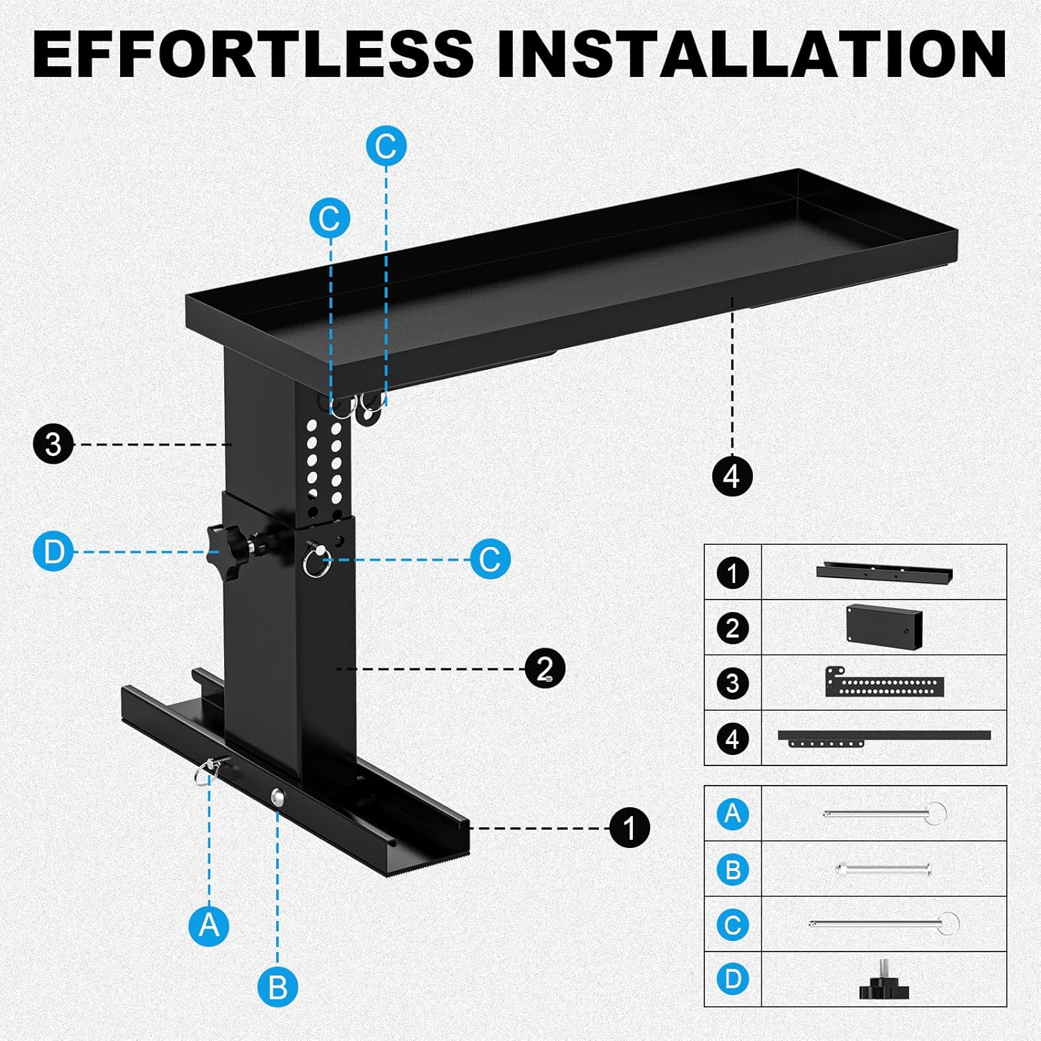Foldable Ladder Leveler for Stairs, Adjustable 10.2"-16.45" H & 13.38"-19.3" Width Stair Ladder Platform, Ladder Extender for Stairs with Non-Slip Pads, Fits Extension, Straight & Telescopic Ladders