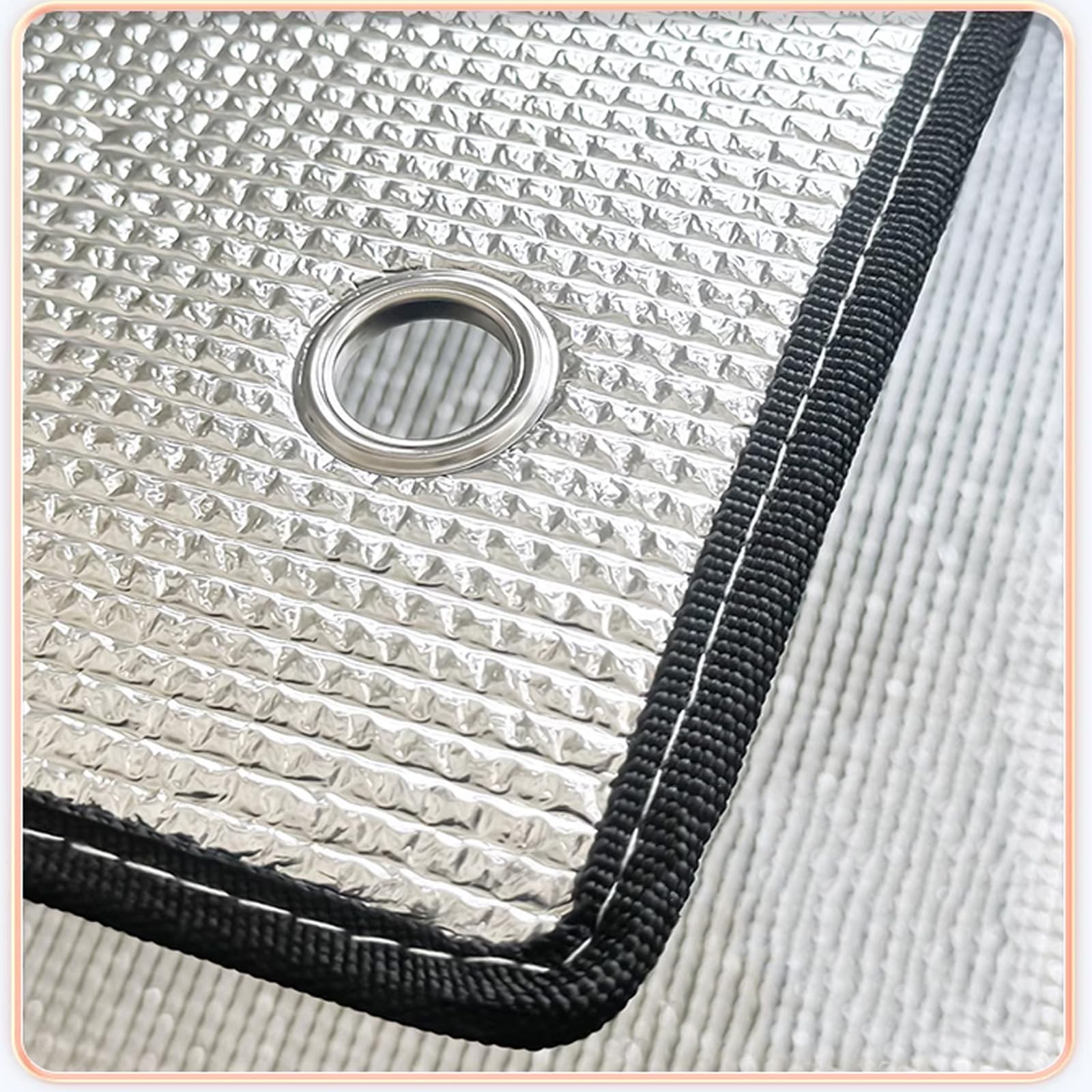 Pellicola riflettente per finestre, 100% alluminio, isolante per la privacy, per la privacy, facile da installare, con ventose, 120 x 280 cm / 47x110in, per casa e ufficio