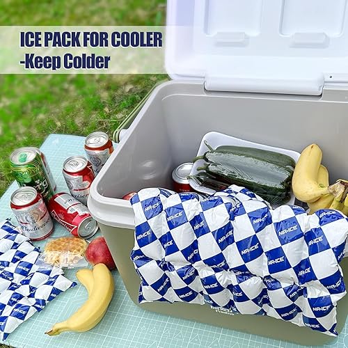 Miniatura 2 de Paquetes de hielo seco para envío de alimentos congelados - Manta de hielo flexible para enfriadores - Paquetes fríos de envío mantienen los