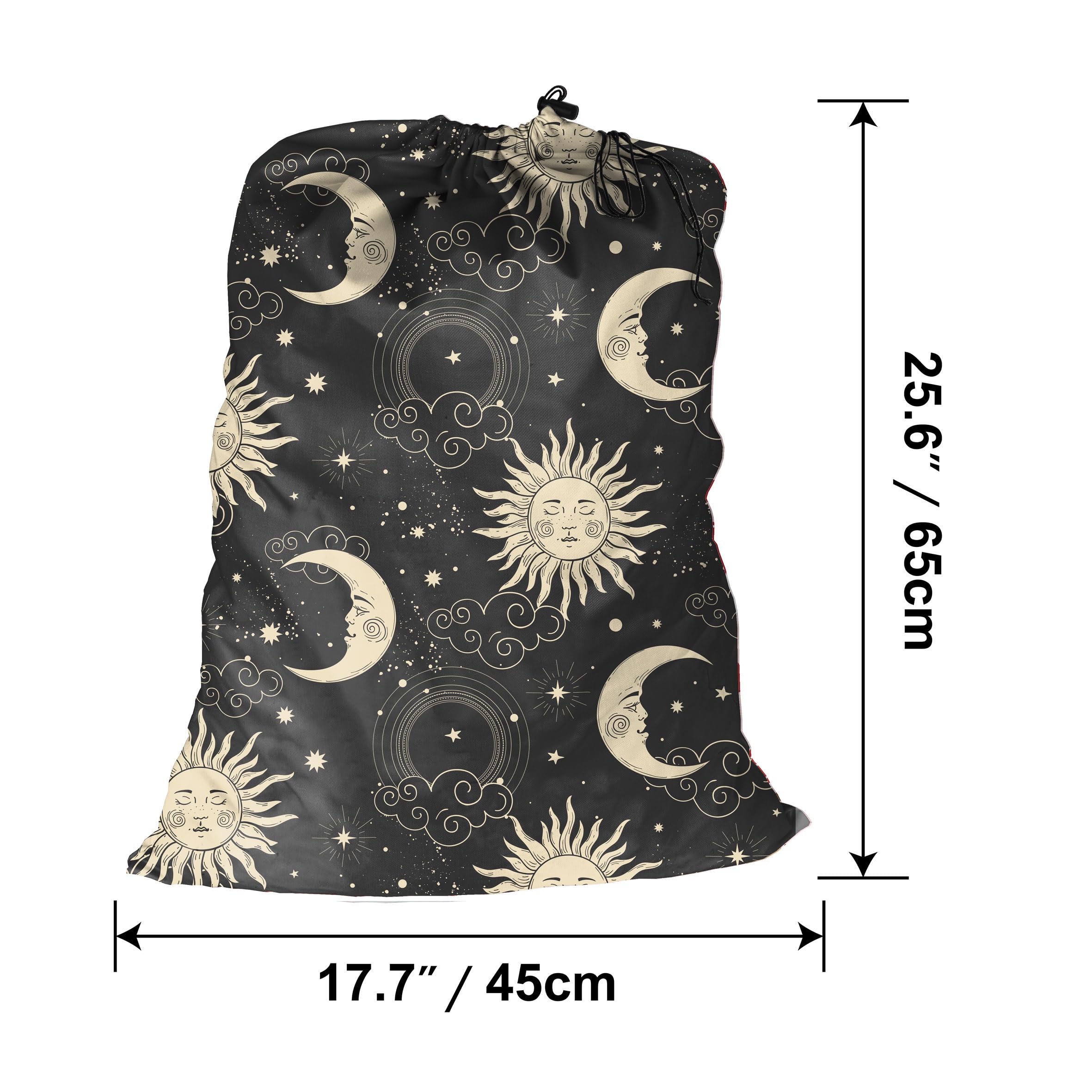 Maishijie 2 Pack Cotton Canvas Heavy Duty Laundry Bag, 17.7”x 25.6", Highly Durable,Toys Storage Bag, Dirty Clothes Bag - Image 2