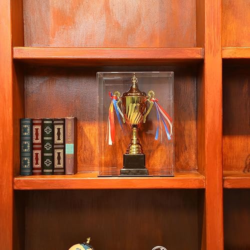 Miniatura 5 de Vitrina de acrílico transparente autoensamblable, a prueba de polvo, escaparate de protección para niños, figuras coleccionables, figuras de