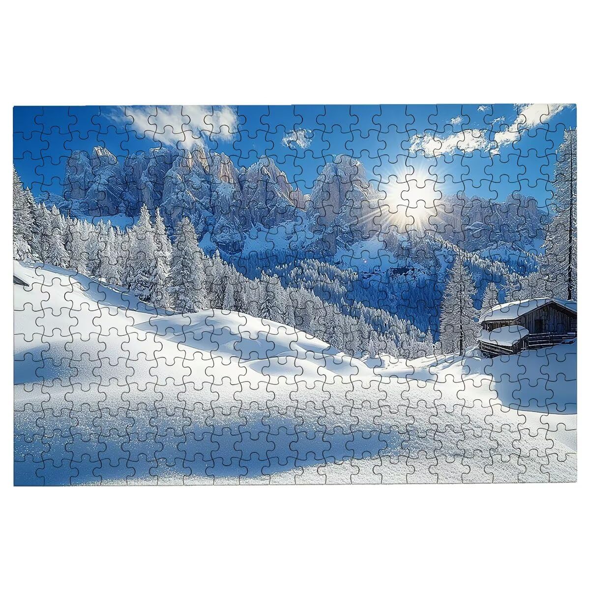 4000 puzzli dla dorosłych, górskie puzzle dla dorosłych, 4000 sztuk, śnieżna łamigłówka dla całej rodziny, klasyczne drewniane układanki, odpowiednie do wystroju wnętrz, prezenty -3757