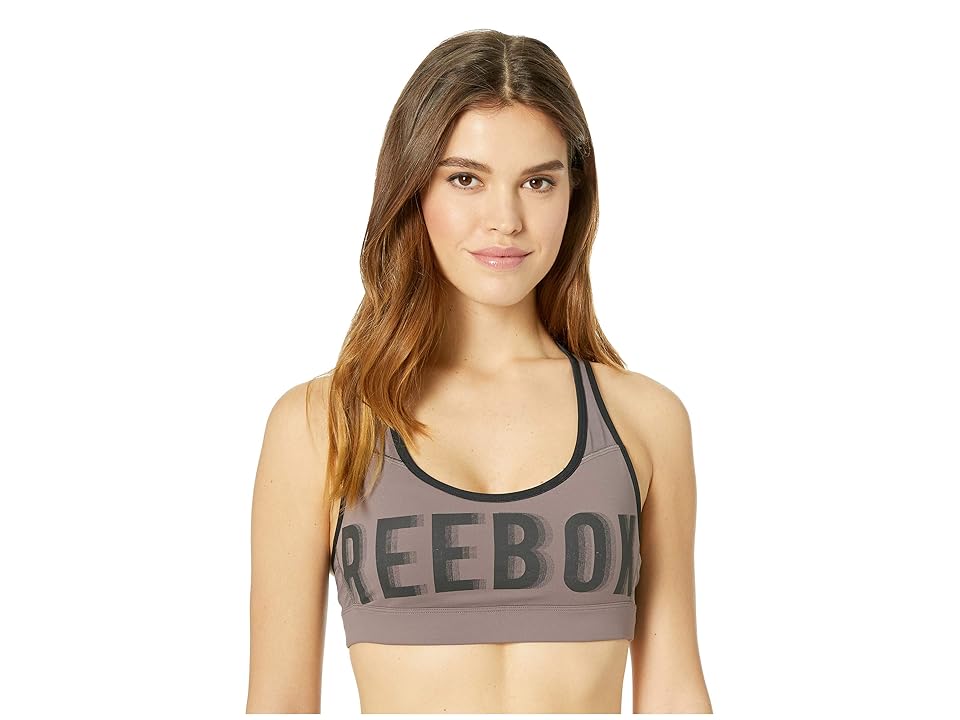 

Reebok Hero Racer Brand Read (Almost Grey) Women's Bra