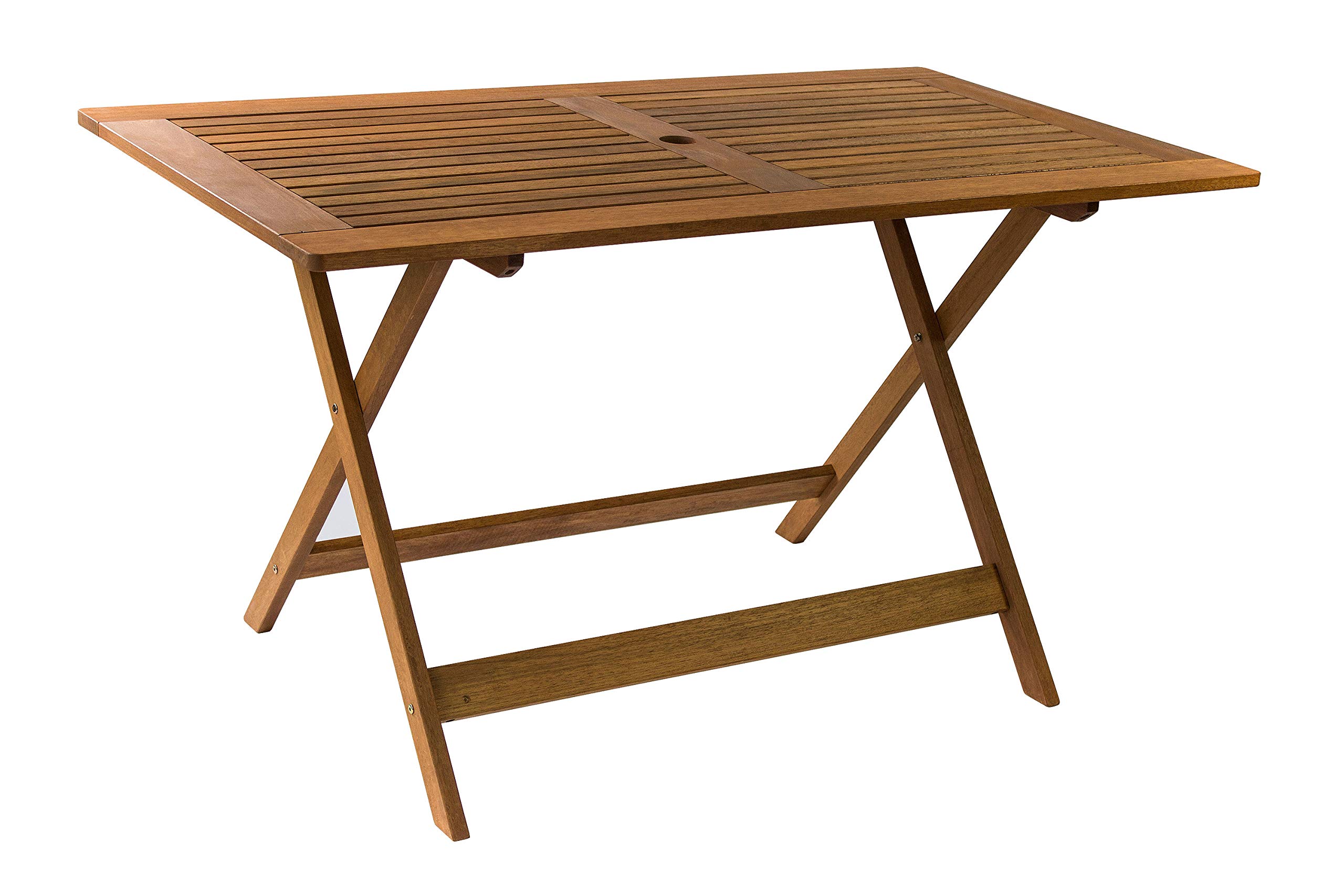 AVANTI TRENDSTORE Malvi Tavolo da giardino legno massiccio LAP 135x72,5x75 cm