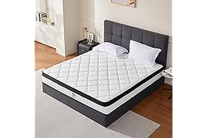 10 Inch King Size Mattress with King Mattress in a Box: Hybrid...