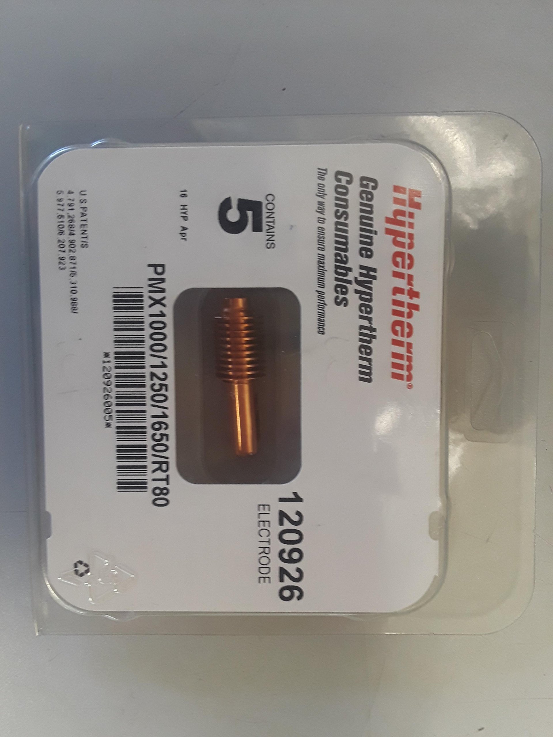 120926 Electrode, 40-80 Amp, 5 pack