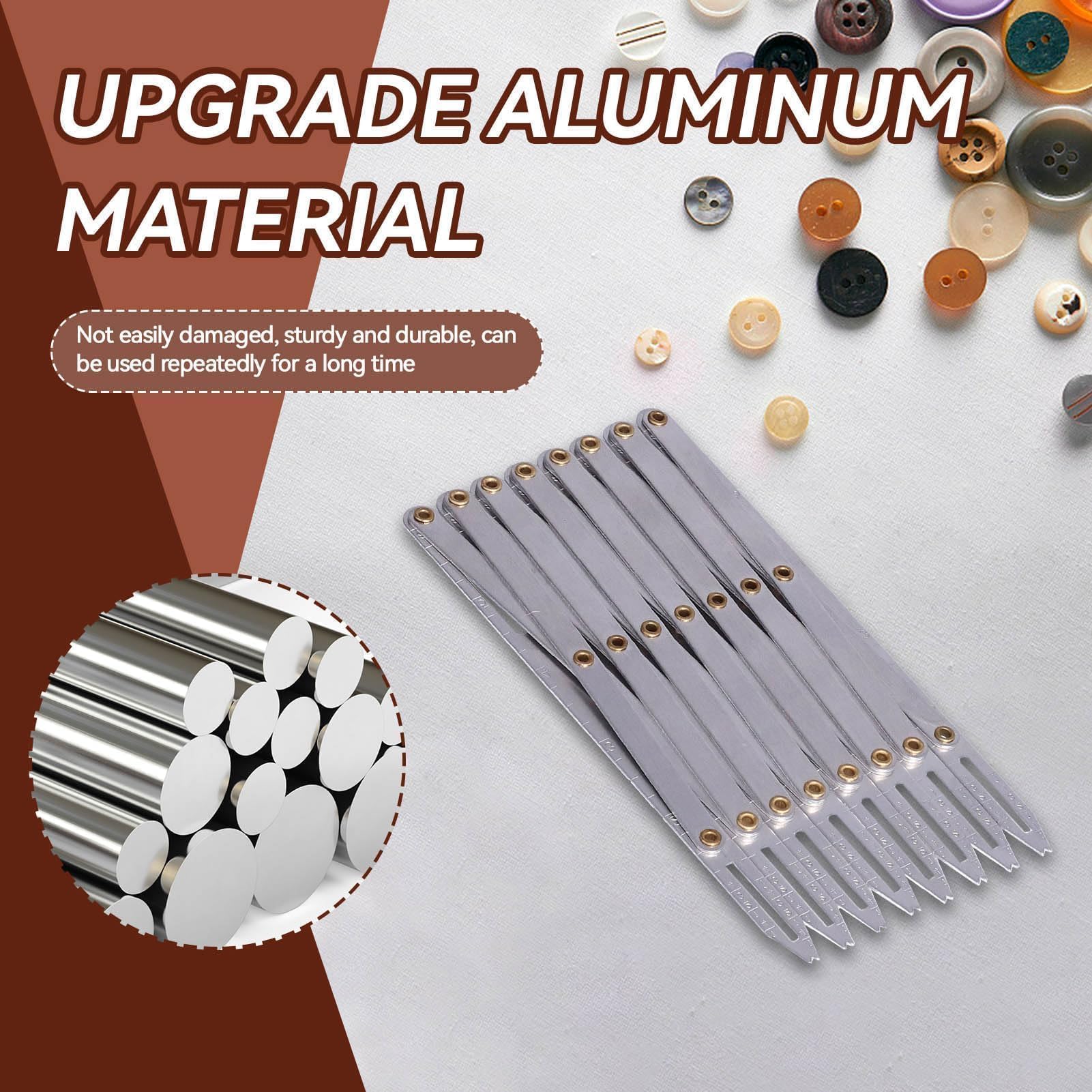 Jauge De Couture Extensible, Jauge De Couture En Aluminium Multifonctions Anti Rouille Accessoires