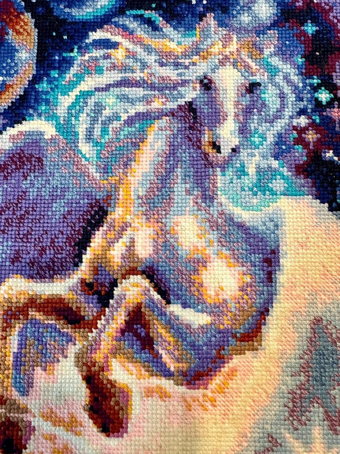RIOLIS - Pegasus Constellation 2062, Cross Stitch Kits 11¾" x 15¾", Cross Stitch Kits for Beginners & Advanced, Crossstitching Kit Adult, Embroidery Counted Stitching Kit