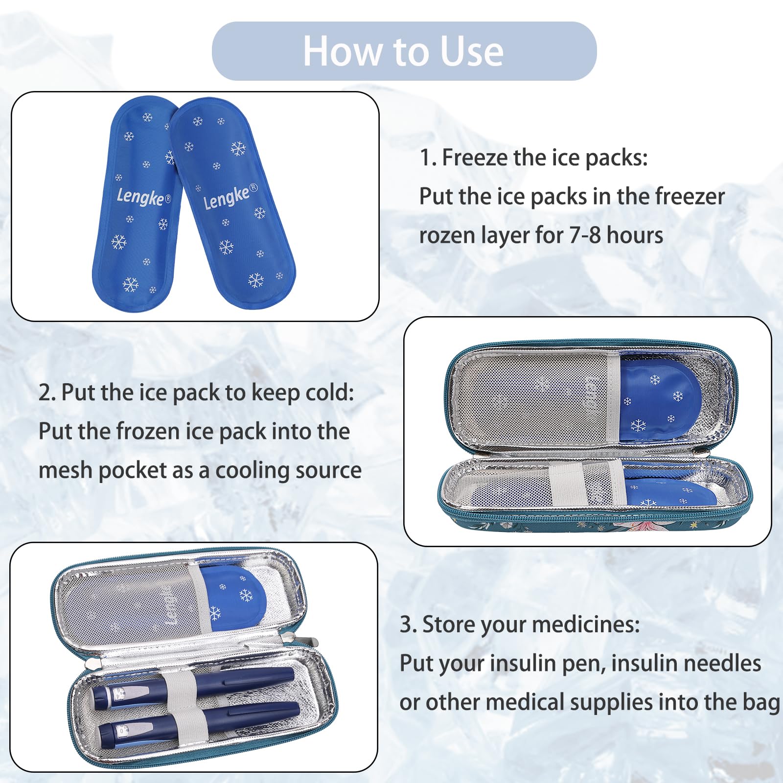 BOMKEE Insulin Cooler Travel Case - Image 2