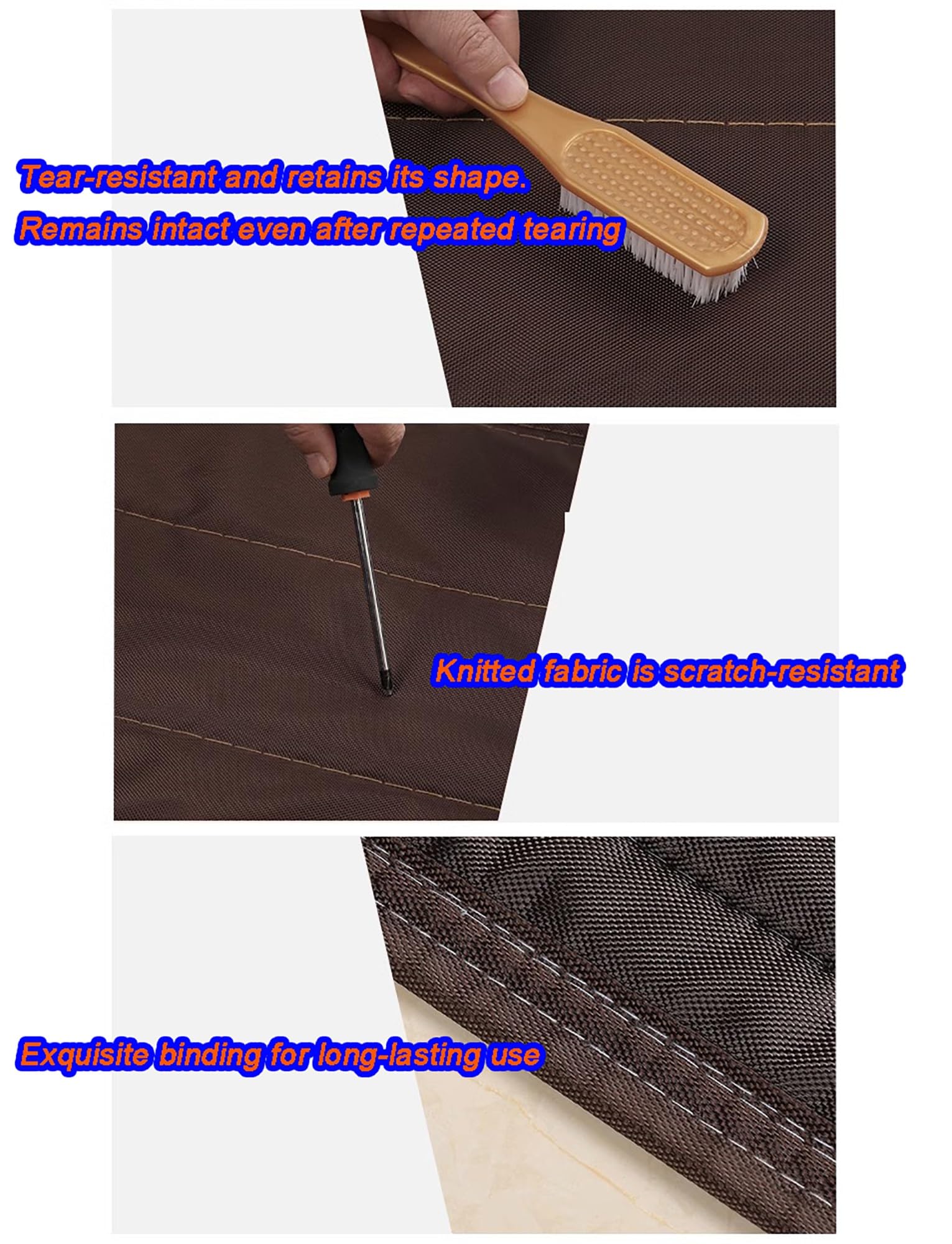 Kommerzieller magnetischer Türvorhang – wärmeisolierter Wintervorhang for Ladeneingänge, Heimgebrauch, Zugluftstopper, winddicht und schalldicht​(Brown,40x220cm/15.7x86.6in)