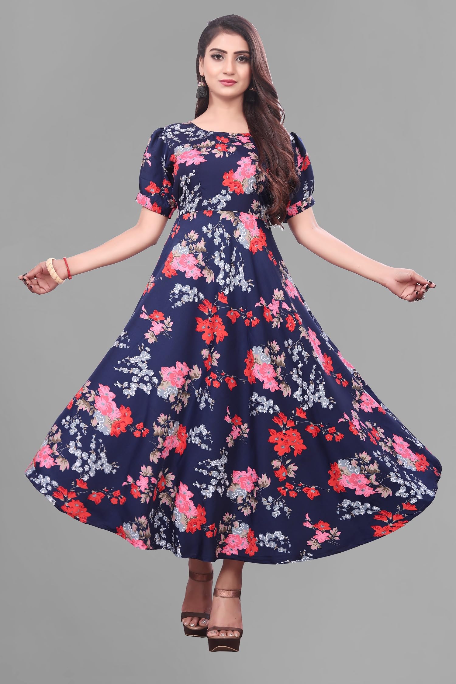 Women a line Maxi Dress-picture-37