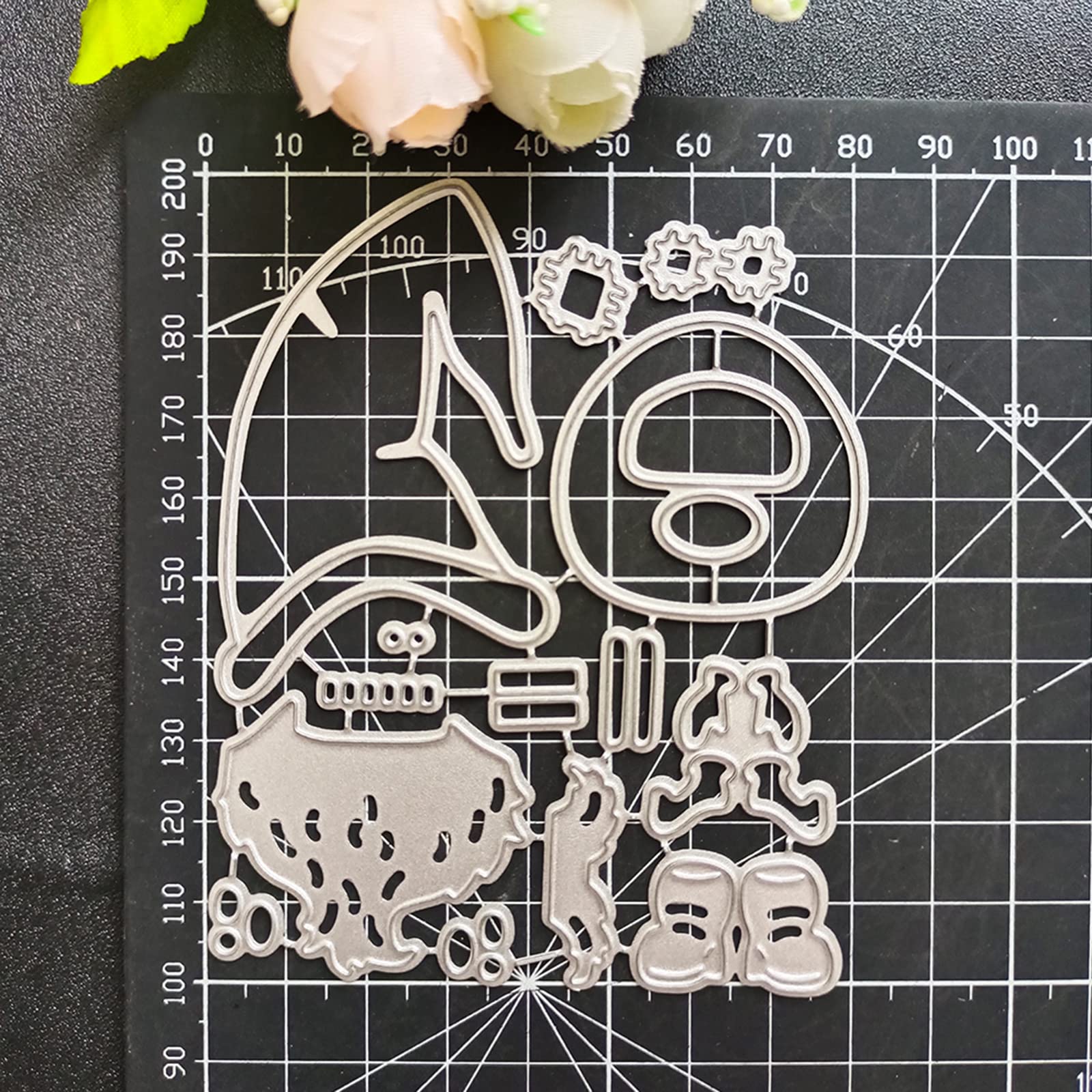 Lot De 24 Matrices De Découpe En Métal En Forme De Fleurs 3D Pour