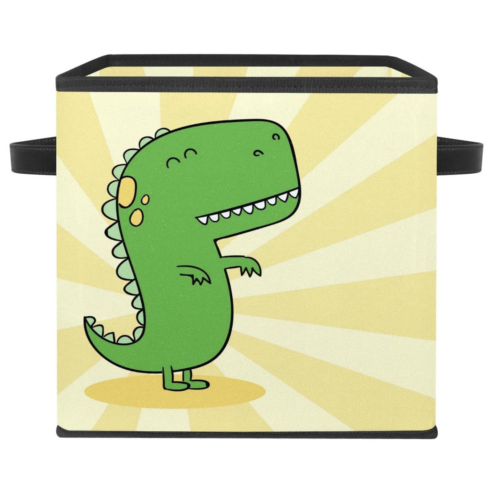 Boîte de rangement pliable dinosaure en tissu pour chambre d'enfant