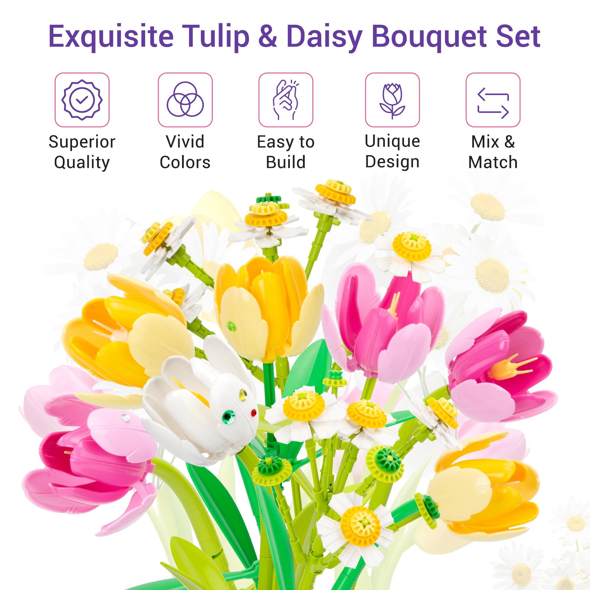 Amazon.co.jp: 花ブロックセット : おもちゃ