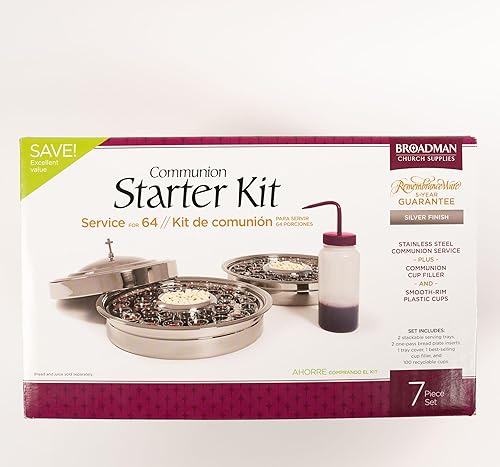 Miniatura 7 de Broadman Church Supplies RemembranceWare Communion - Kit de iniciación, color plateado Misc. Supplies – 1 Octubre 2014