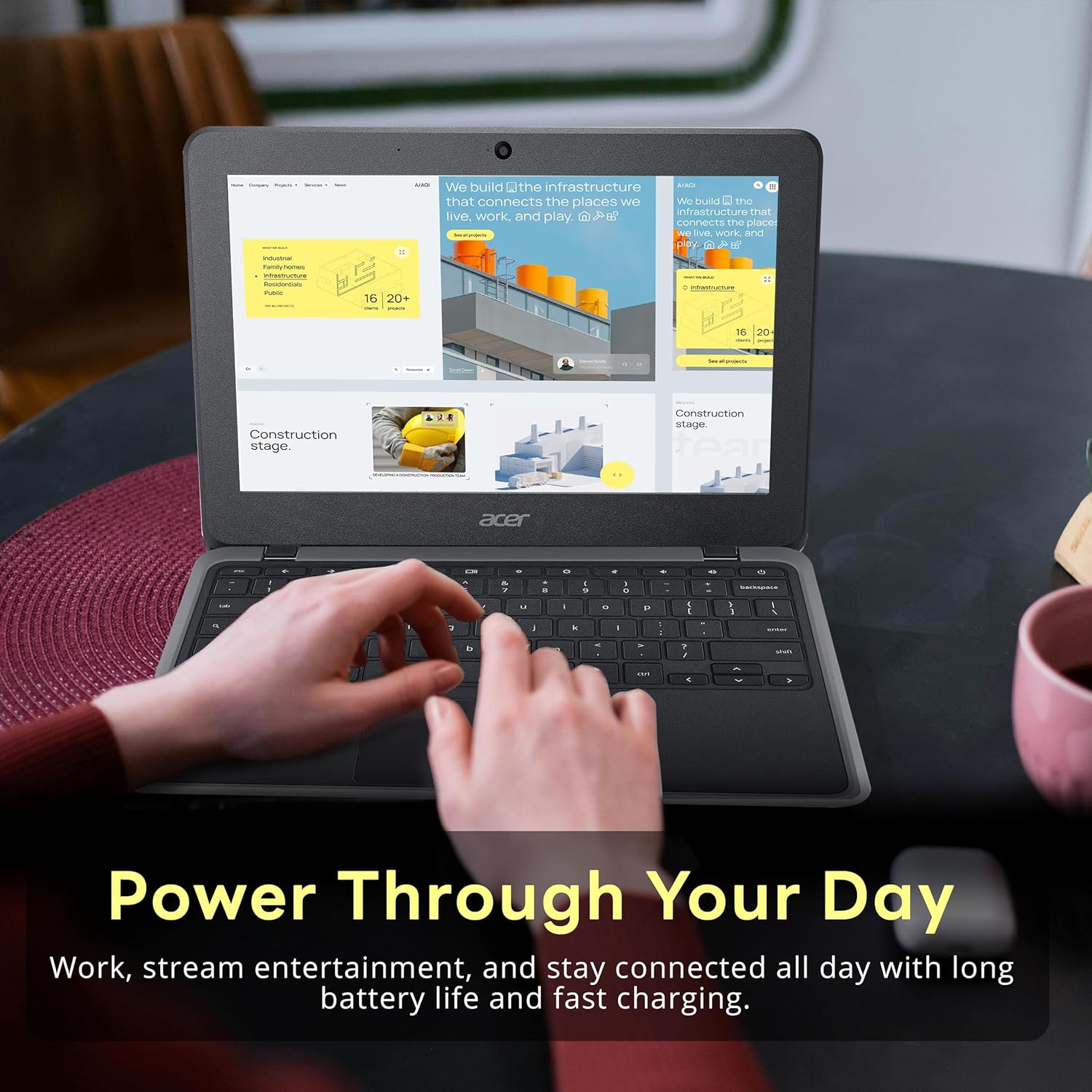 acer Chromebook Spin 11.6" HD Convertible Laptop, Intel Celeron N3350 Processor, 4GB RAM, 32GB eMMC, Integrated Intel HD Graphics 500, HD Webcam, WiFi, Chrome OS, Black (Renewed)