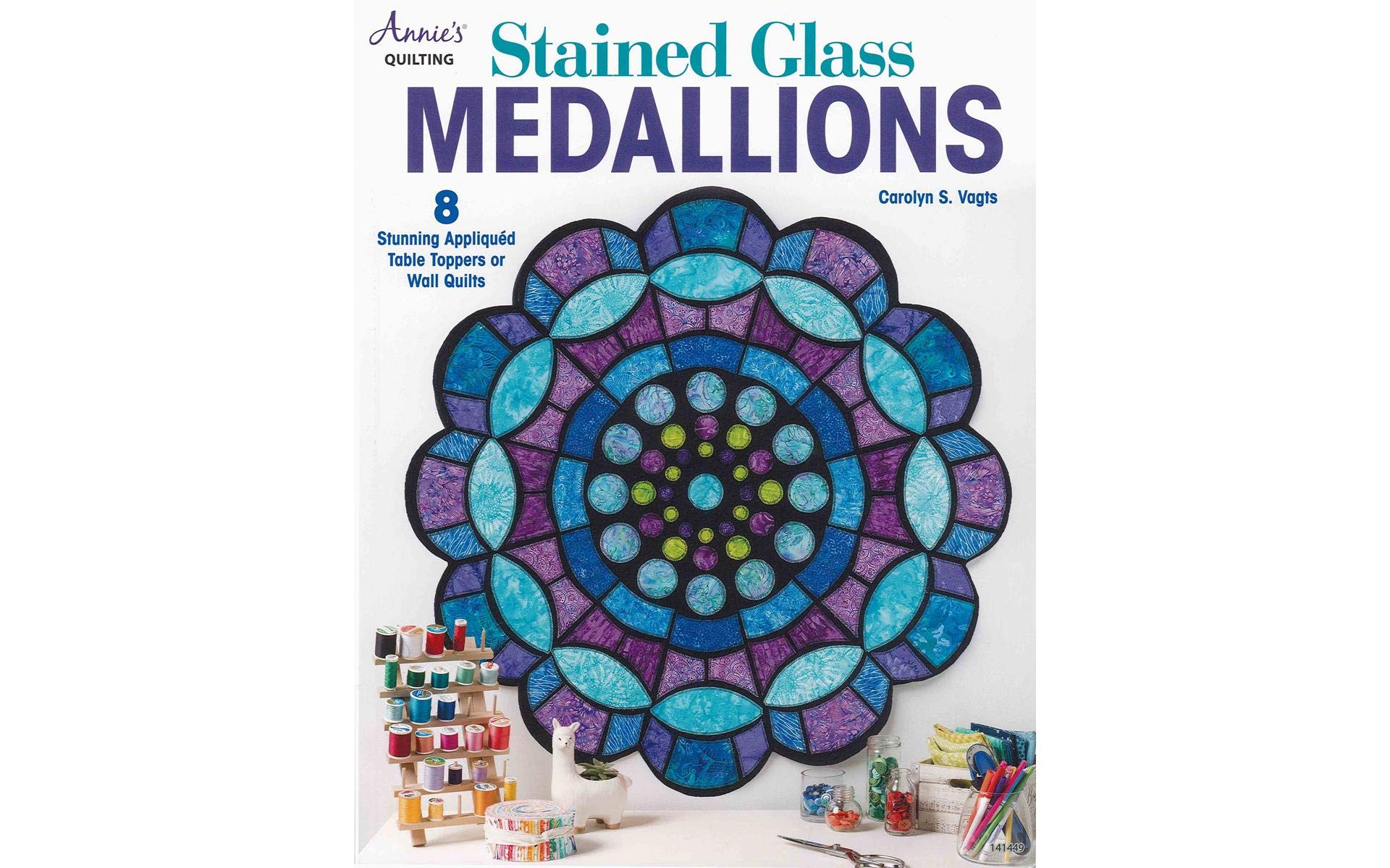 Annies Stained Glass Medallions Bk