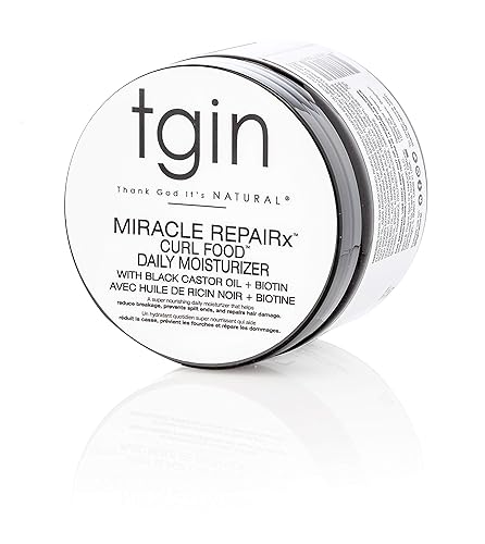 tgin Miracle RepaiRx - Hidratante diario para cabello rizado, rizado y ondulado, crema hidratante para cabello seco y dañado, 12 onzas