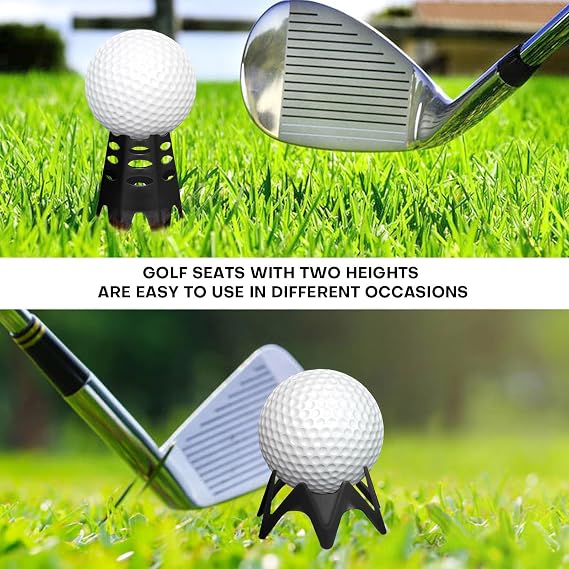 Golf Simulator Tees, 24 Pack, 12 Tall 12 Short Golf Tees