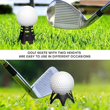 Golf Simulator Tees, 24 Pack, 12 Tall 12 Short Golf Tees