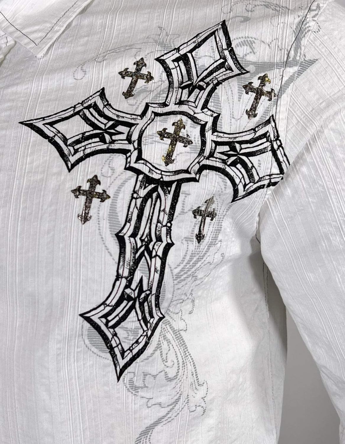 Xtreme Couture by Affliction Men's Button Down Shirt Darkness