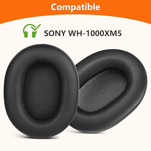 Miniatura 9 de Almohadillas de repuesto para auriculares Sony WH-1000XM4 (WH1000XM4), almohadillas de repuesto para Sony con espuma de cancelación de ruido, piel