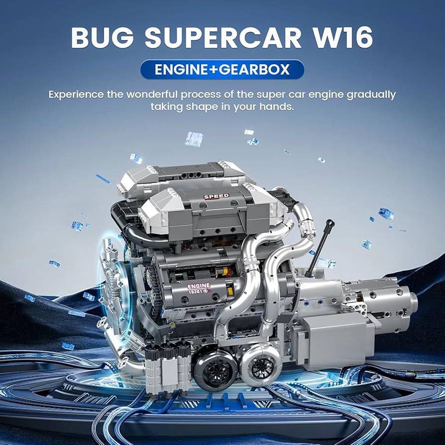 Amazon.co.jp: Mould King 10201 W16燃焼エンジンビルディングキット Amazon.co.jp: Mould King 10201 W16燃焼エンジンビルディングキット