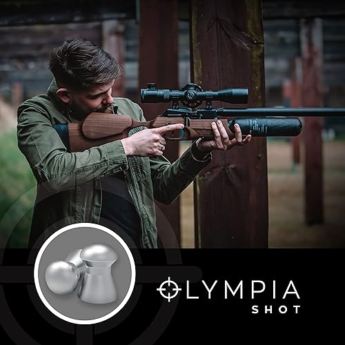Miniatura 6 de Olympia Shot - Pellets de pistola de aire Calibre .177, calibre 22, calibre 25 Cabezales abovedados, puntiagudos y planos Varios pesos para tiro